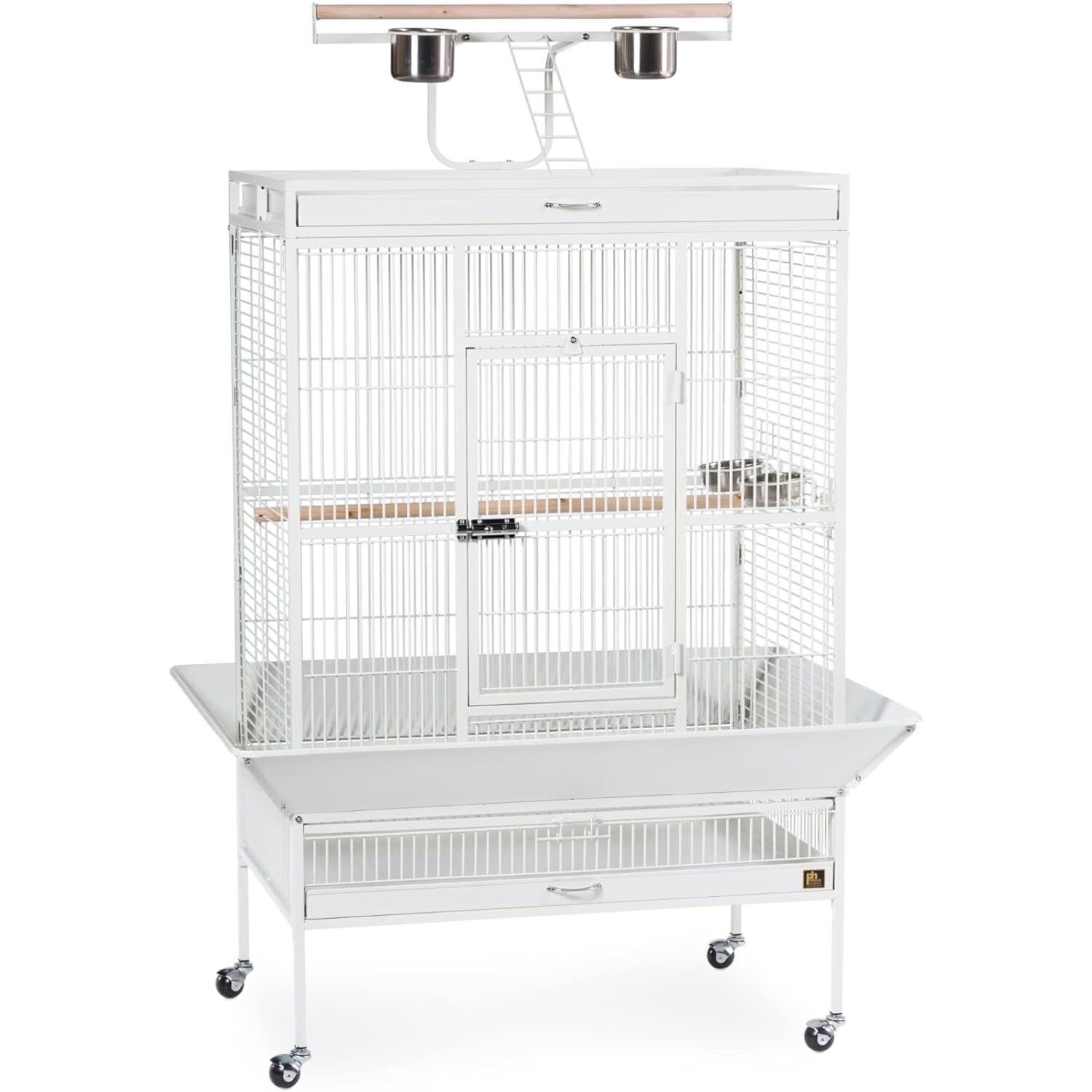 Prevue Pet Products Wrought Iron Select Bird Cage 3154C, Chalk White, 36-Inch By 24-Inch By 66-Inch