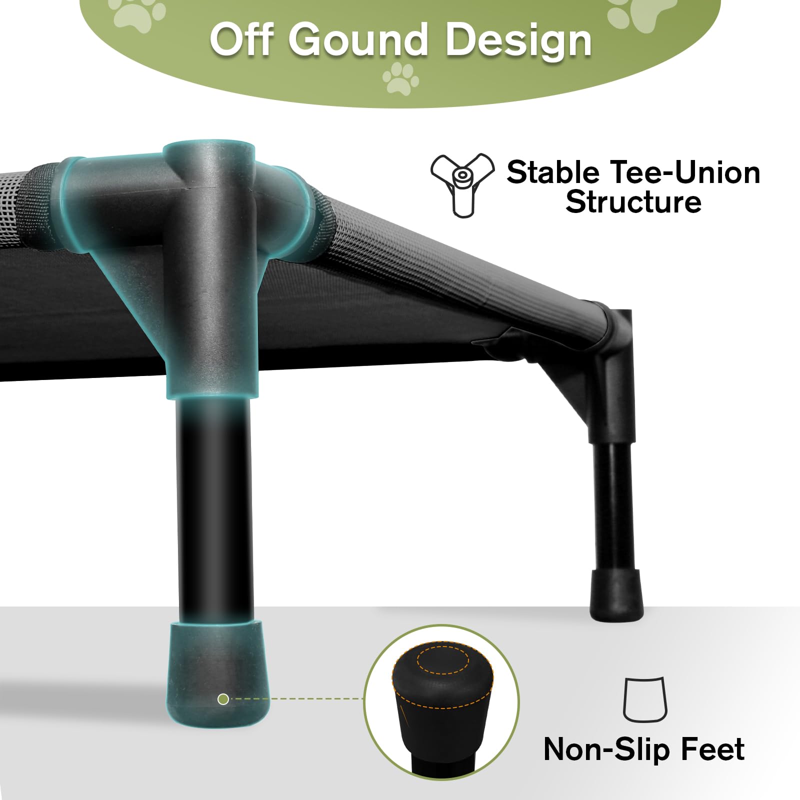 Cooling Elevated Dog Beds For Small Dogs, Outdoor Raised Dogs Cot Bed, Portable Lifted Puppy Beds For Training, Breathable Trave