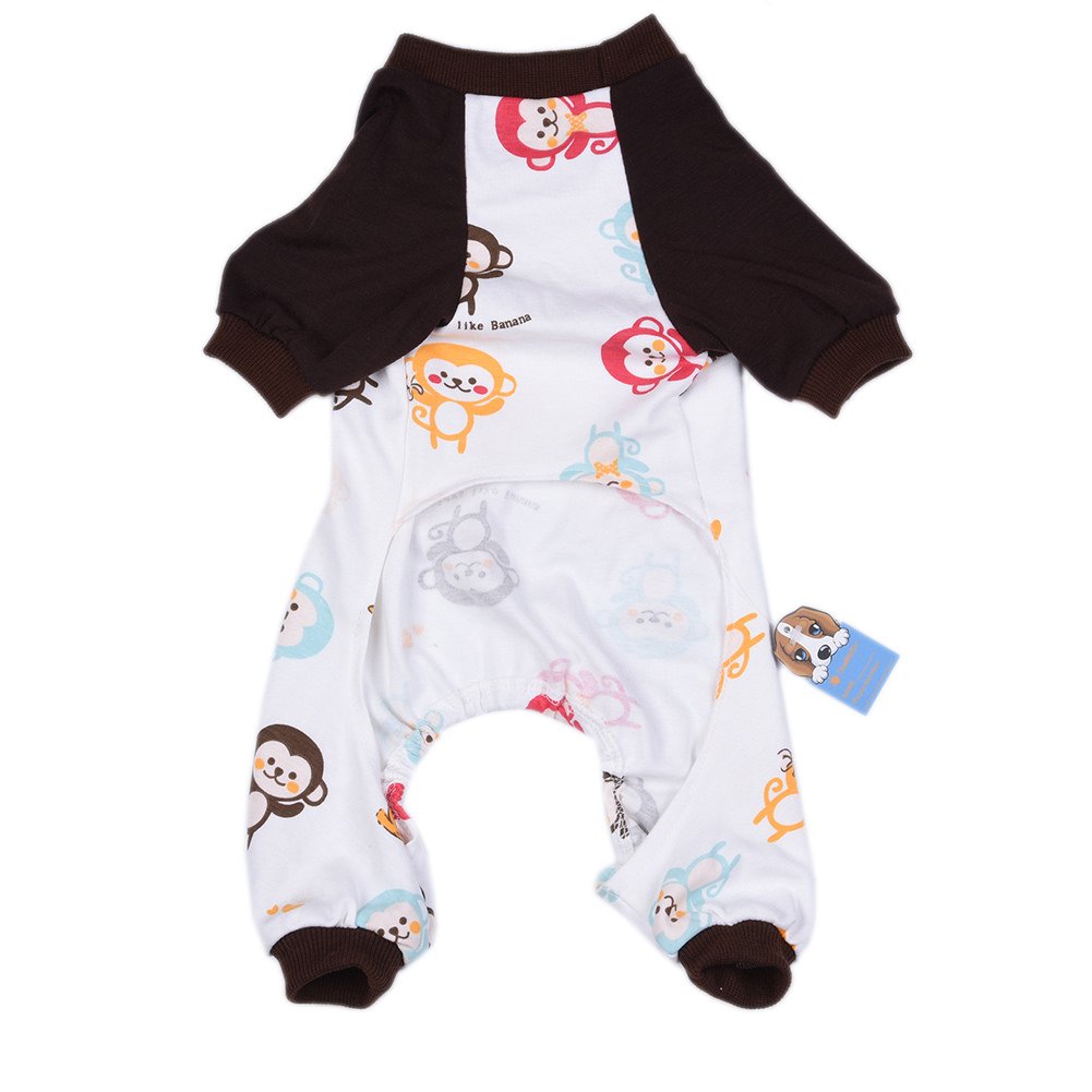 S-Lifeeling Dog Costumes For Indoor Outdoor Little Blue Horse Pattern Comfortable Puppy Pajamas Soft Dog Jumpsuit Shirt Best Gif