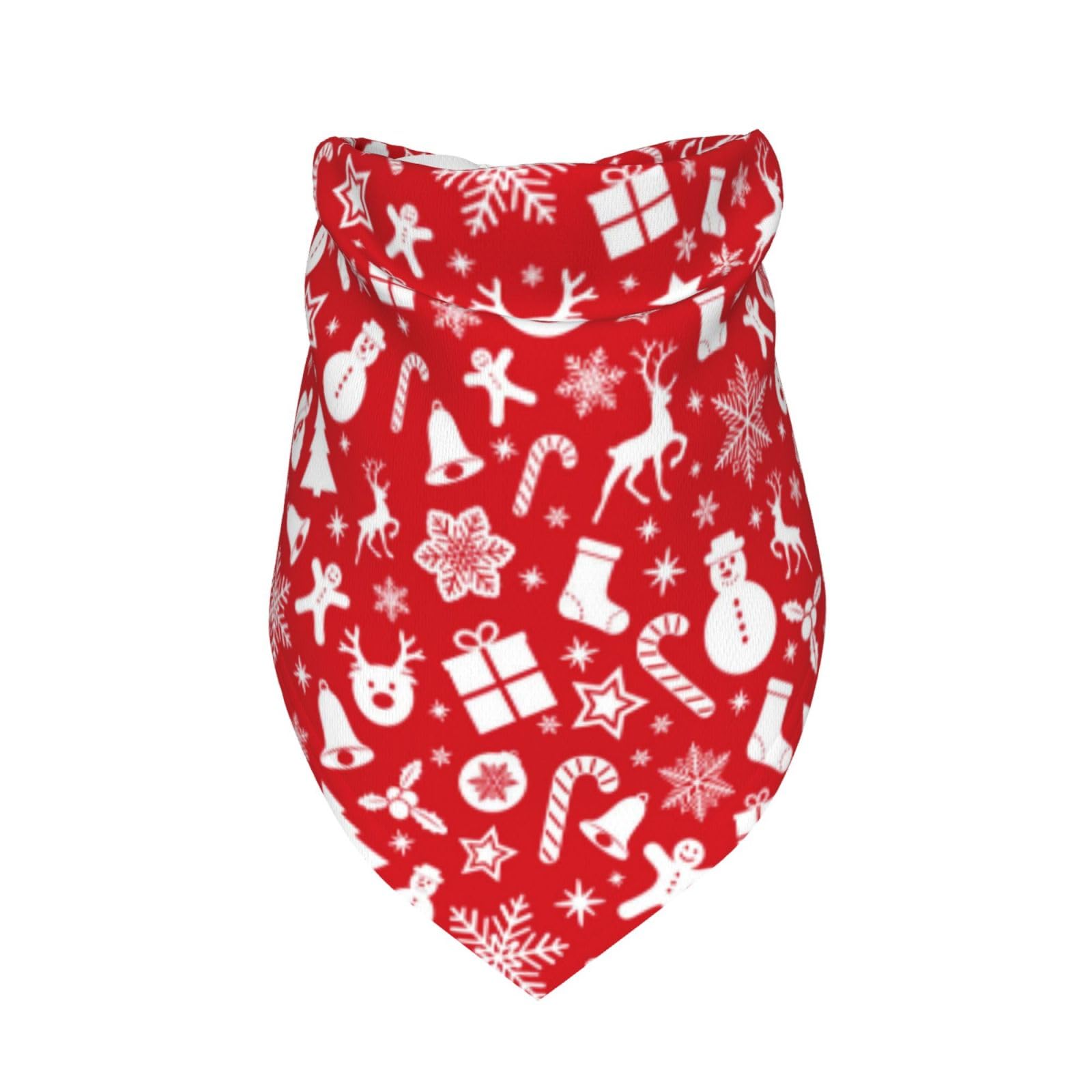 Christmas Snowman Elk Santa Claus Snowflake Dog Bandana Scarf Triangle Bibs Pet Accessories Cat Kerchief