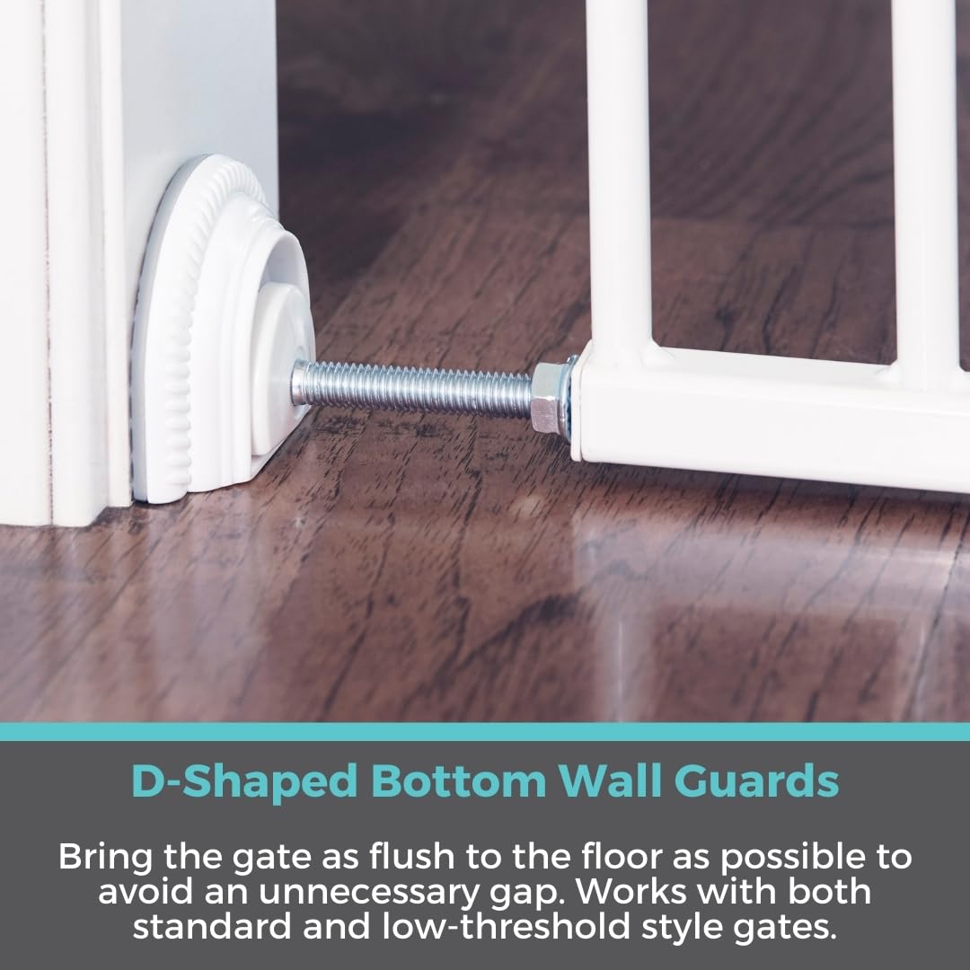 Toddleroo by North States Baby Gate Wall Guards: Provides Extra Safety and Stability for Most Pressure Mounted Baby Gates. Prote