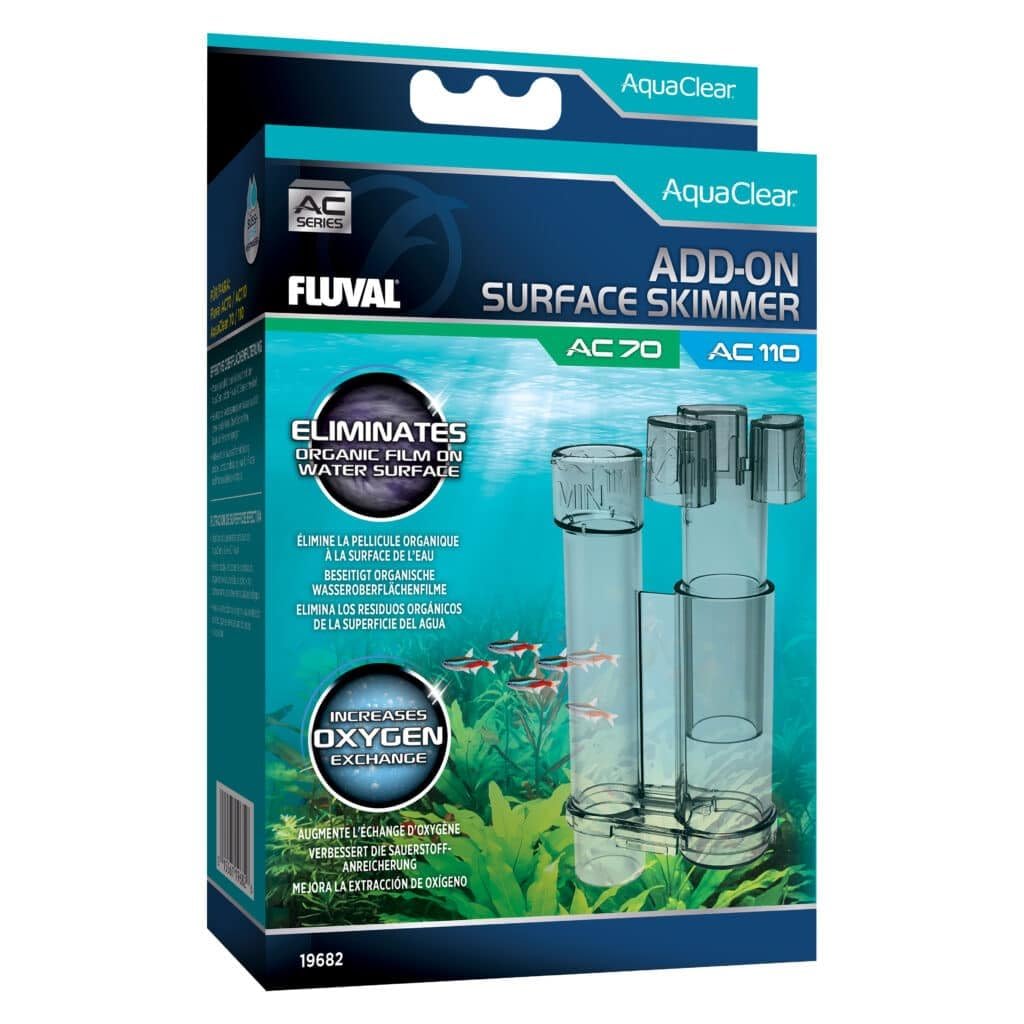 Fluval Add-On Surface Skimmer - Compatible with AC70 & AC110 Power Filters - Removes Surface Film & Organic Waste - Improves Oxy