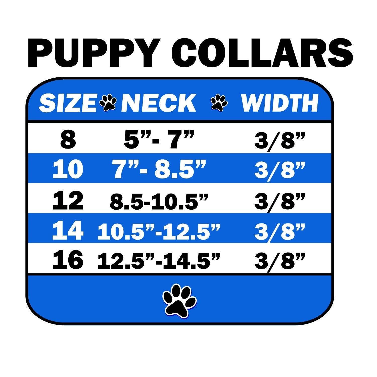 Mirage Pet Products 509-1 LV-12 Omaha Plain Puppy Dog Collar, Lavender, Small