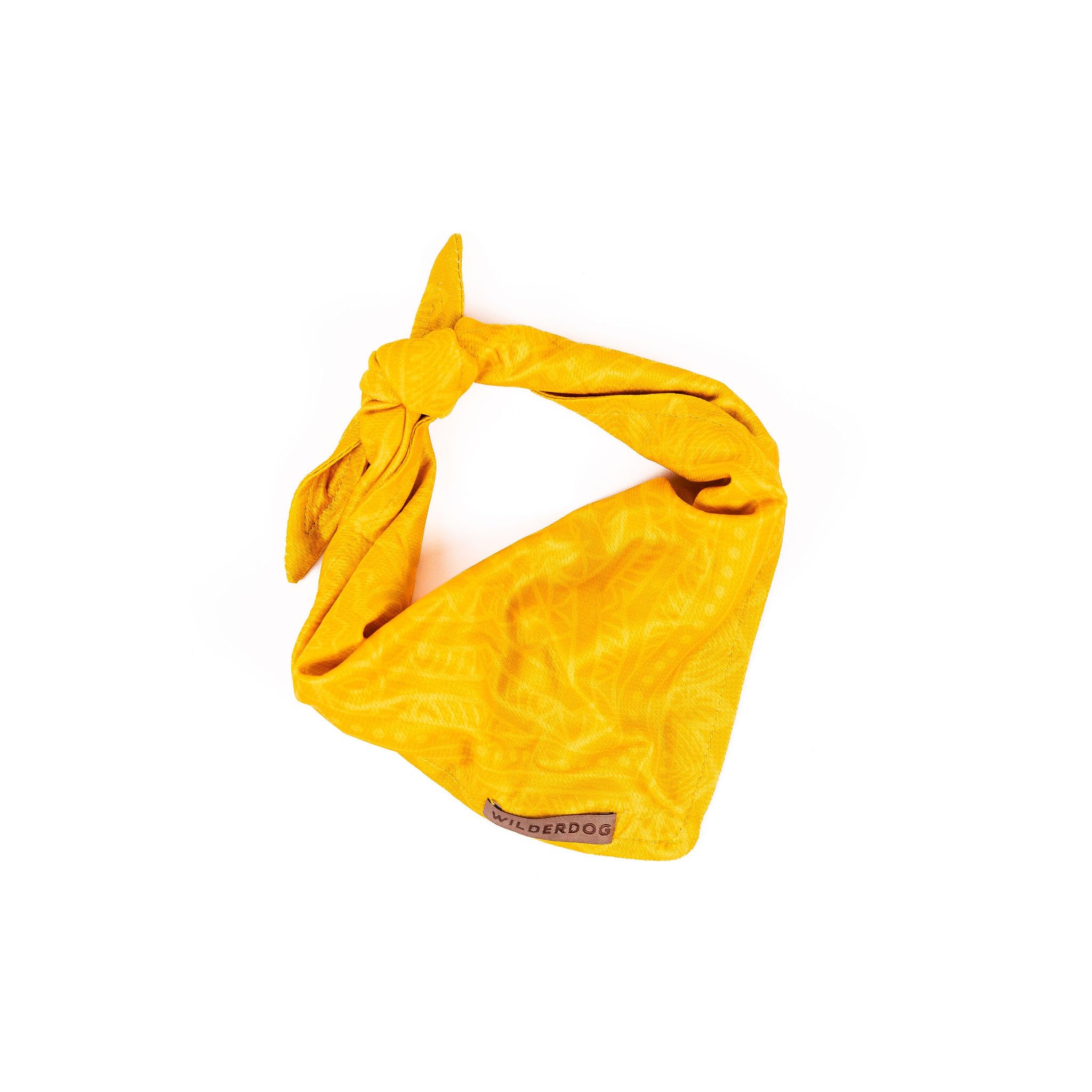 Wilderdog Dog Bandana With Lightweight Quick Drying Poly-Blend Mesh Material In Mustard