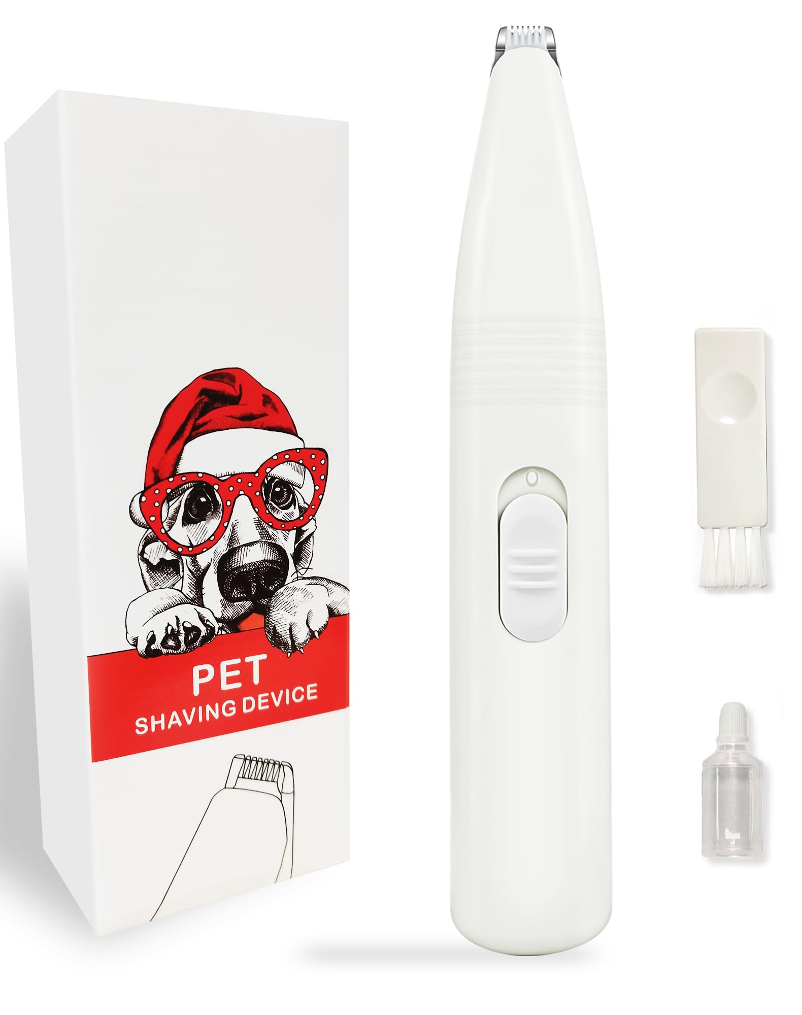 Lexflext Dog Grooming Clippers, Dog Paw Trimmer With Detachable Ceramic Blade For Trimming Small Areas Of Pet 'S Hair, Low Noise