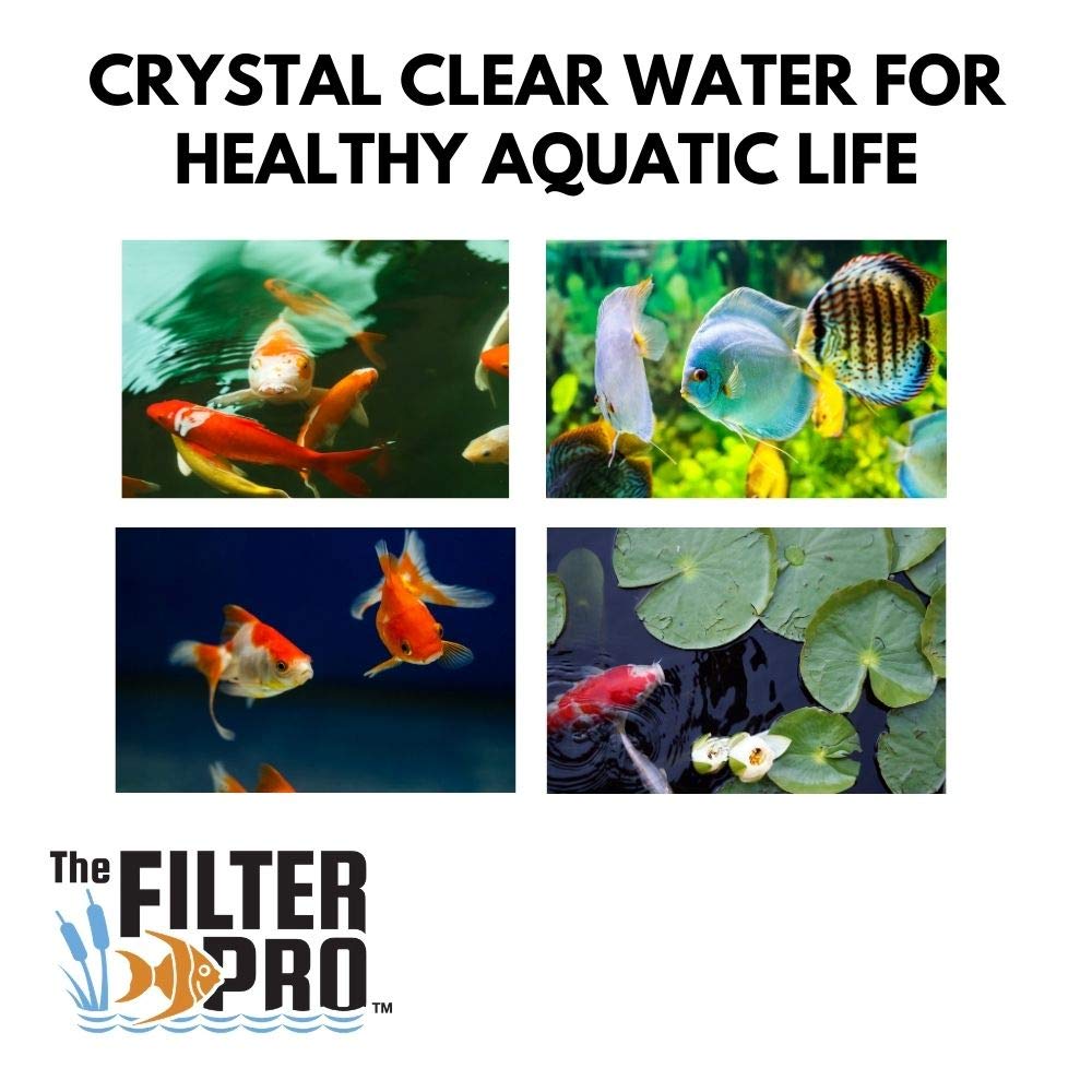 The Filter Pro Felt Filter Media, 100 Micron, 33'' X 120'' Roll, Perfect For Aquariums, Ponds Or Water Gardens, Made In Usa