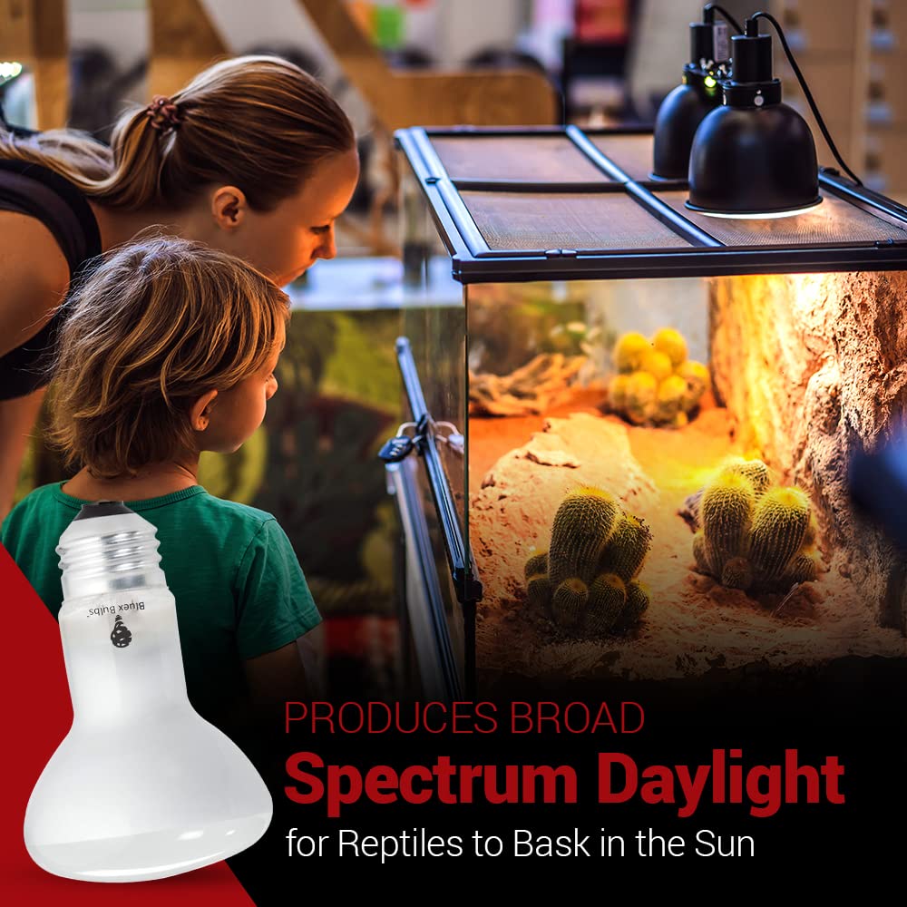 4 Pack 50-Watt Basking Light For Reptile - Heat Lamp Bulbs For Reptiles & Amphibians Broad Spectrum Reptile Light For Glass Terrariums Suitable For Bearded Dragons Light Lizards Iguanas Basking Bulb