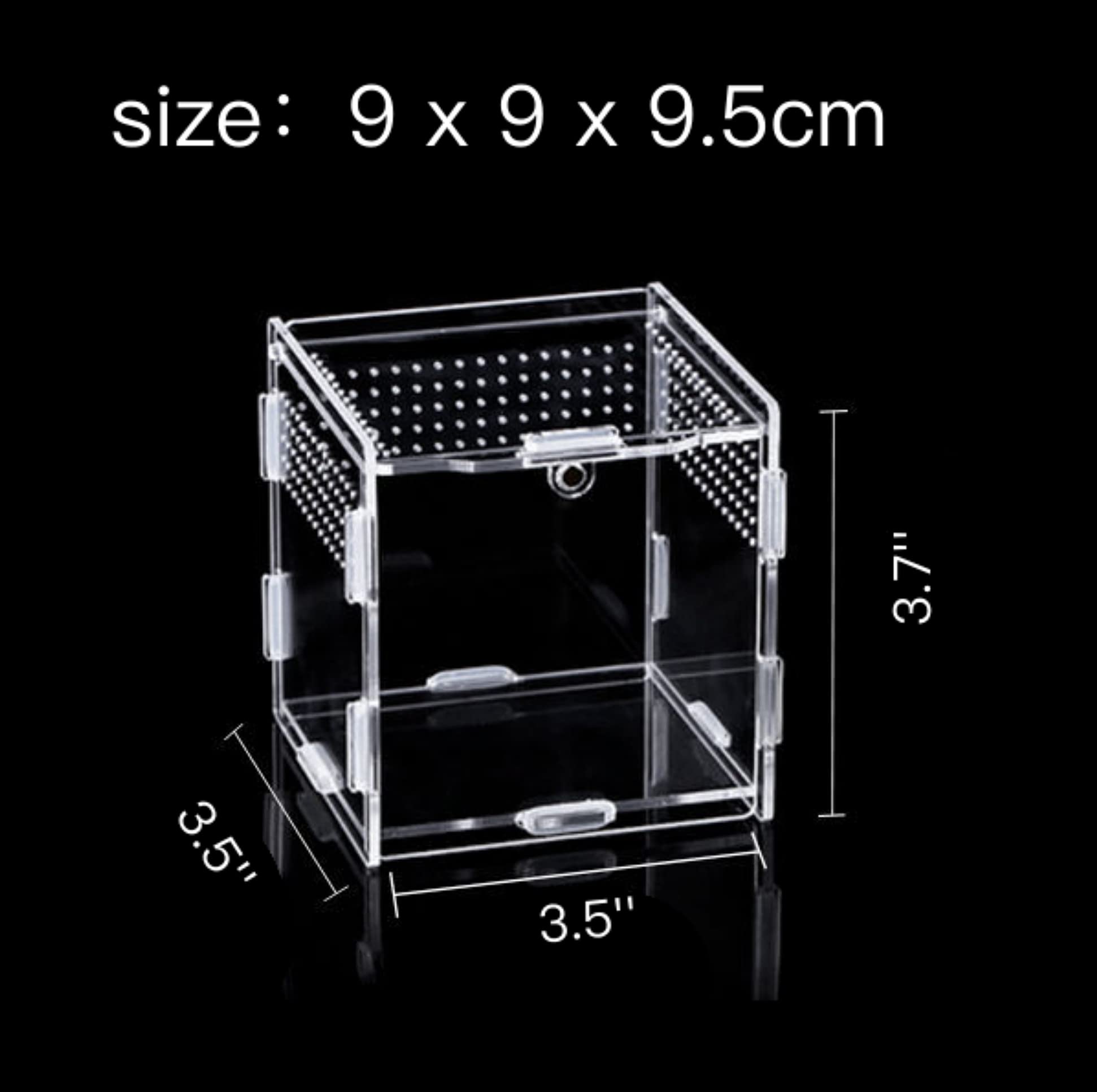 AWXZOM Magnetic Acrylic Case, micro habitat small Tarantula Enclosure enclosure for arboreal Tarantula Scorpion Sling Lizards Ma