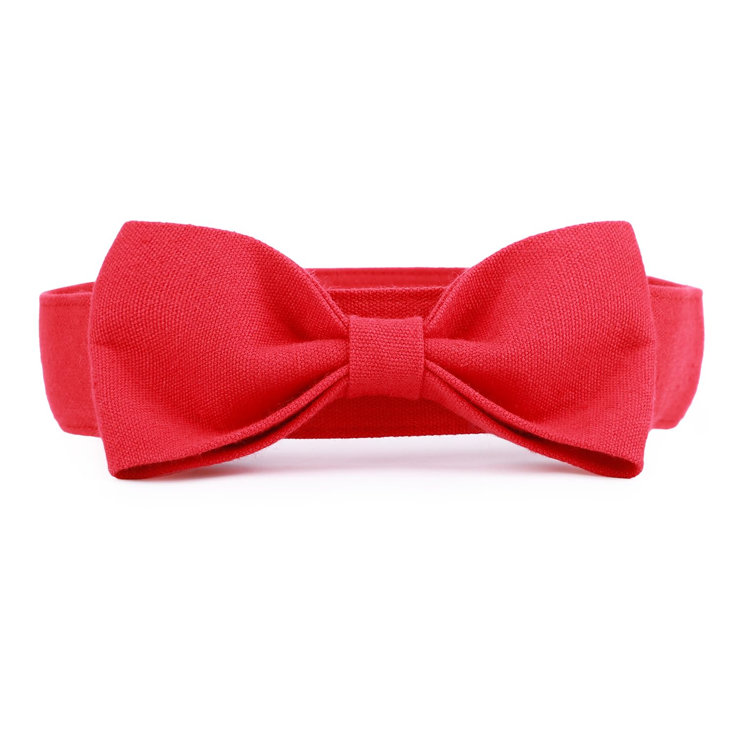 Segarty Dog Bowties For Medium Large Dogs, Adjustable Red Bowtie Collar, Durable Dog Neck Tie Tuxedo Comfortable Cotton Pets Bow
