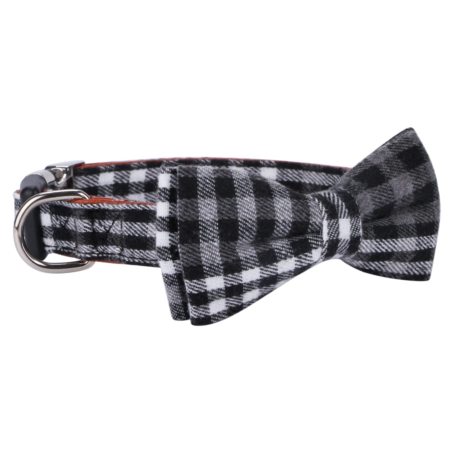 Faleela Soft &Comfy Bowtie Dog Collar,Detachable And Adjustable Bow Tie Collar,For Small Medium Large Pet (Large(Pack Of 1), Bla