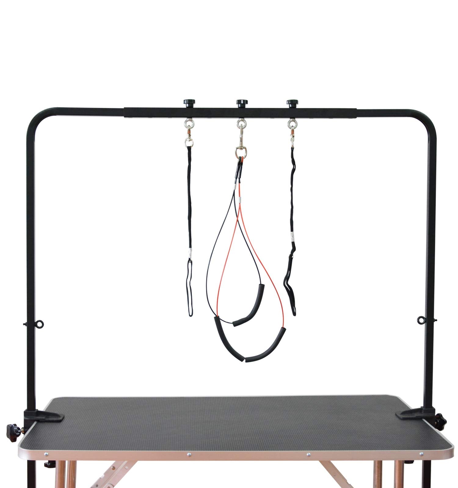 SHELANDY Overhead Pet Grooming Arm with Clamps - Black Dog Bathing & Grooming Bars for Easy Pet Care