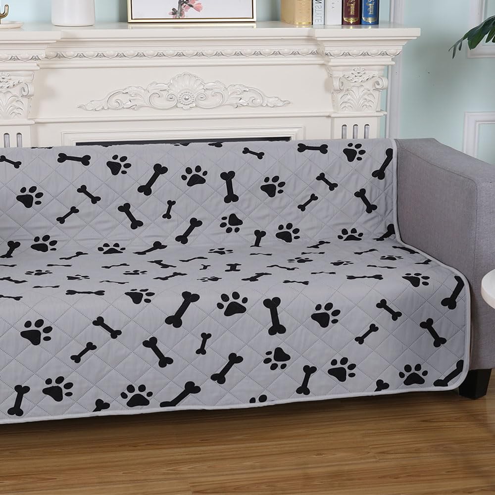 Dog Crate Pee Pads - Washable Dog Rugs Non-Slip Puppy Pads For Small Dogs, Water Absorb Training Pads (80' X 60', Gray) 1 Pack