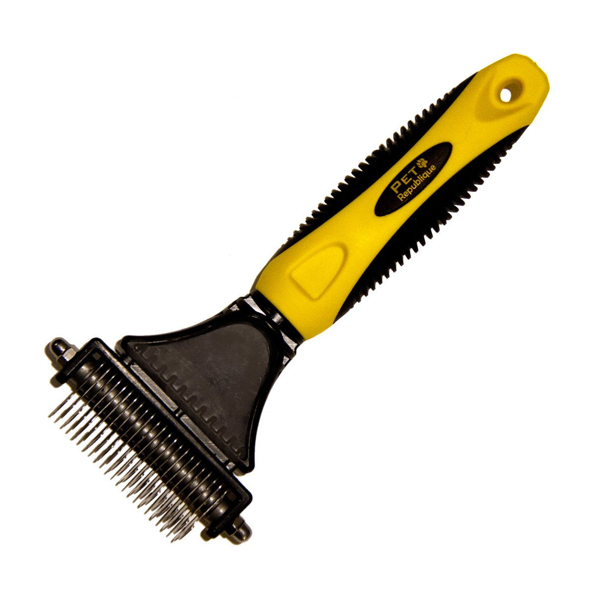 Pet Republique Dog Dematting Tool - Matt Splitters For Dogs, Cats, Rabbits, Long Haired Breed Pets - Effective Pet Dematting, Mat Remover, De-Matting Comb, Or Dematter - Regular 12+23 Teeth Design