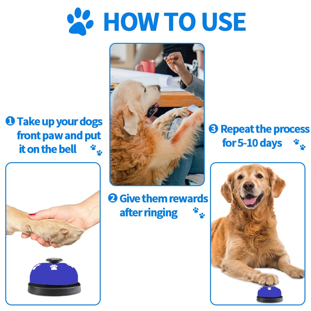 Lcckyeng 3 Pack Dog Doorbells, Pet Training Bells For Outside Potty Training And Communication, Bell For Dog Cat Puppy Interacti