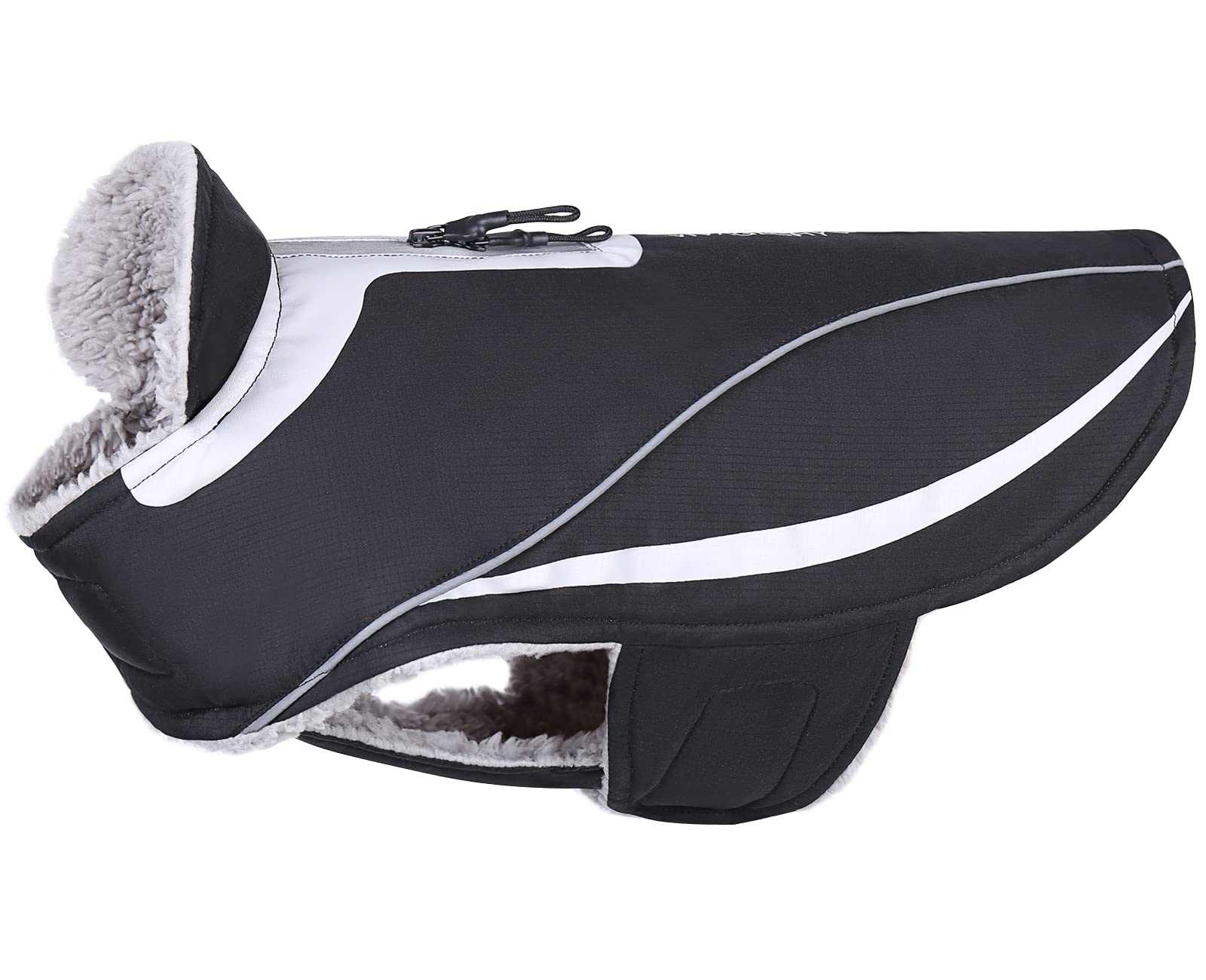 Vivaglory Vivaglory Dog Coat, Lightweight Cozy Fleece Lined Dog Jacket For Late Autumn And Early Winter, Water Resistant Dog Fle