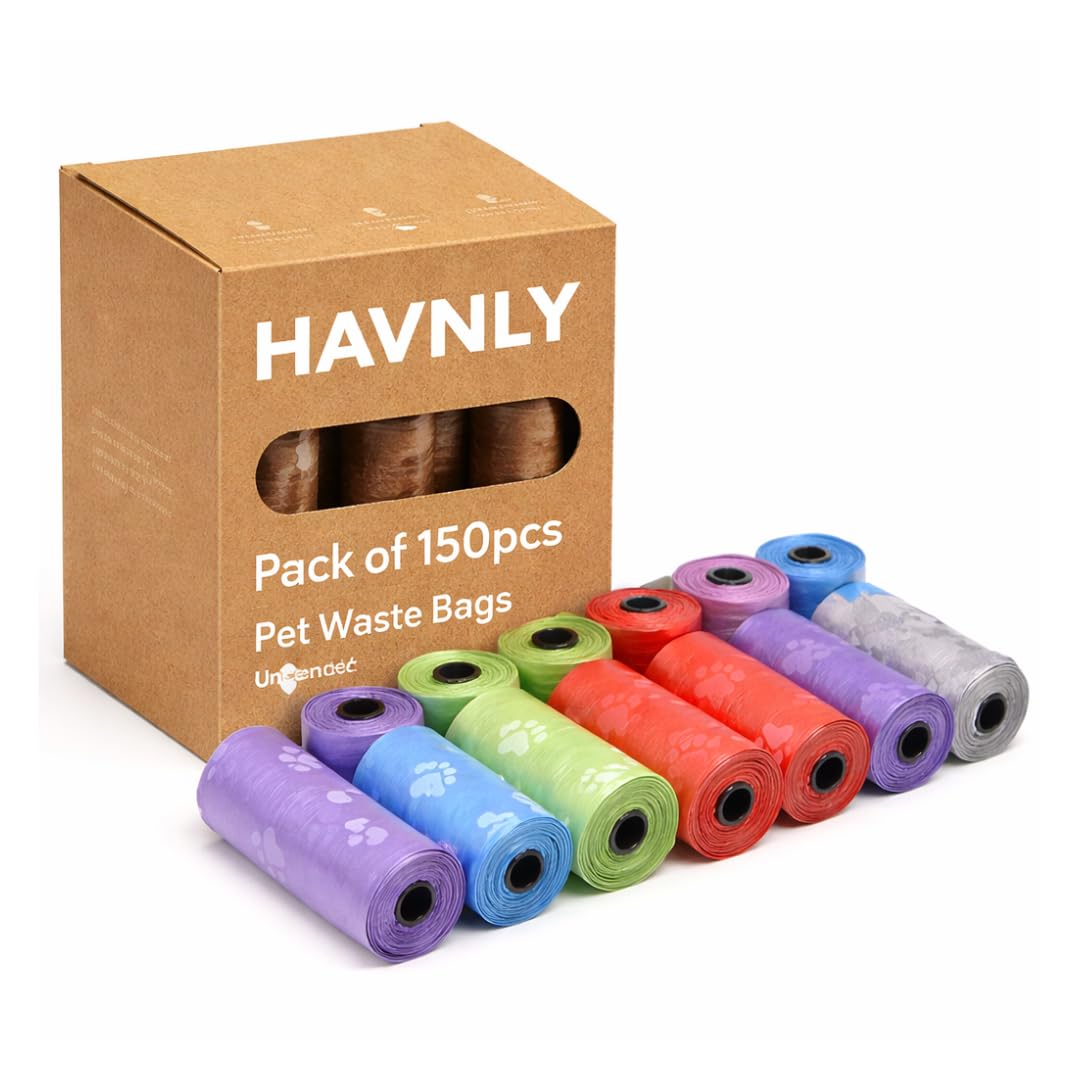 Heavy Duty Dog Poop Bags & Cat Waste Bags on Rolls  Leak Proof Tear Resistant Thick Plastic Pet Waste Cleanup Bags for Dogs Cat