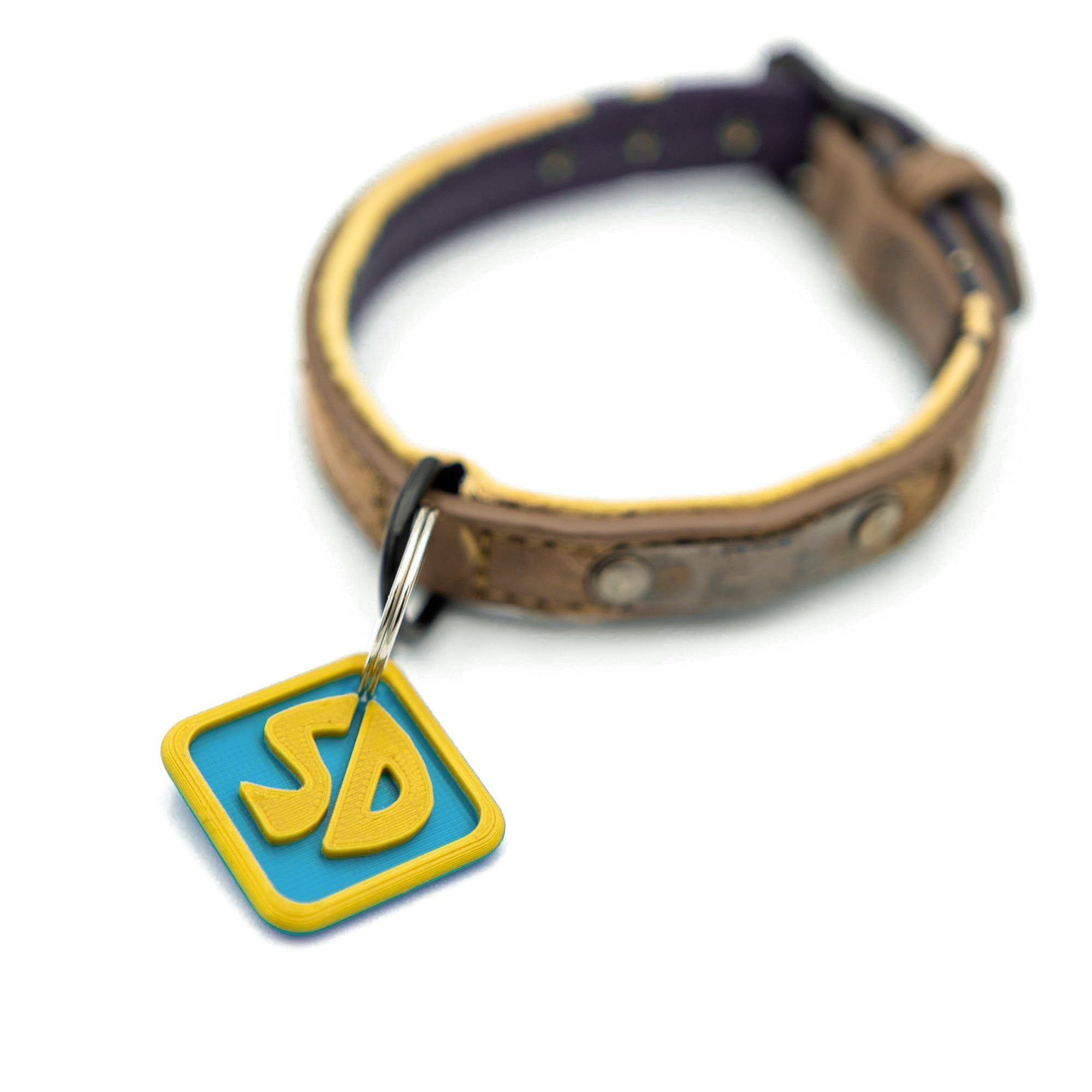 Scooby Dog Tag - Durable Plastic Scrappy Doo Costume Collar Tag Keychain For Dogs And Cats, Perfect For Halloween And Cosplay (S