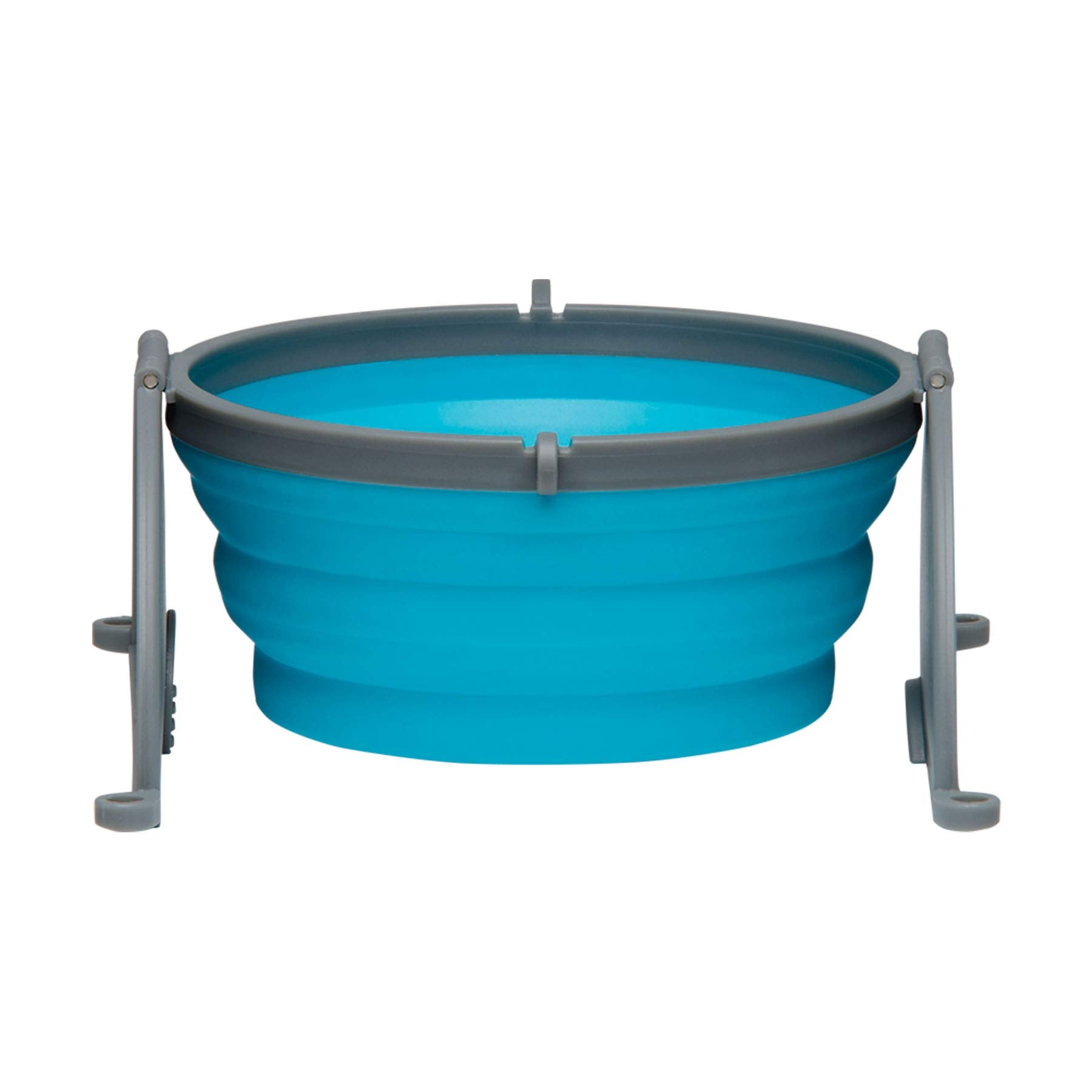 Loving Pets - Bella Roma Portable Travel Dog Bowl Collapsible Dog Food & Water Bowl (Blue, Small)
