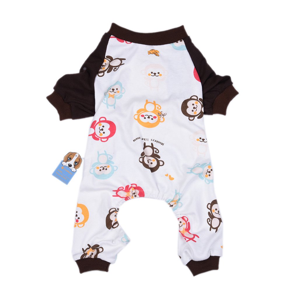 S-Lifeeling Dog Costumes For Indoor Outdoor Little Blue Horse Pattern Comfortable Puppy Pajamas Soft Dog Jumpsuit Shirt Best Gif