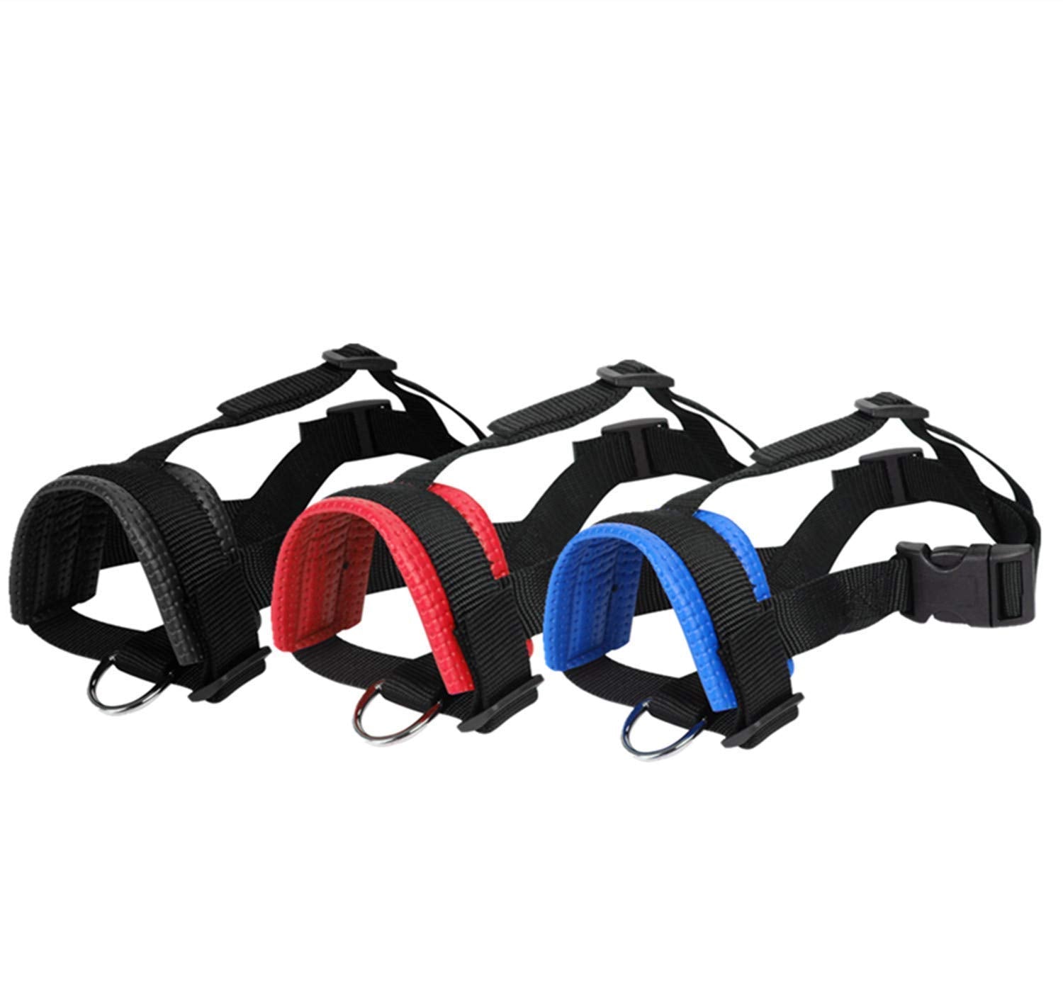 Head Strap Dog Muzzle Prevent From Taking Off By Paws For Small,Medium And Large Dogs(Xl/Blue)