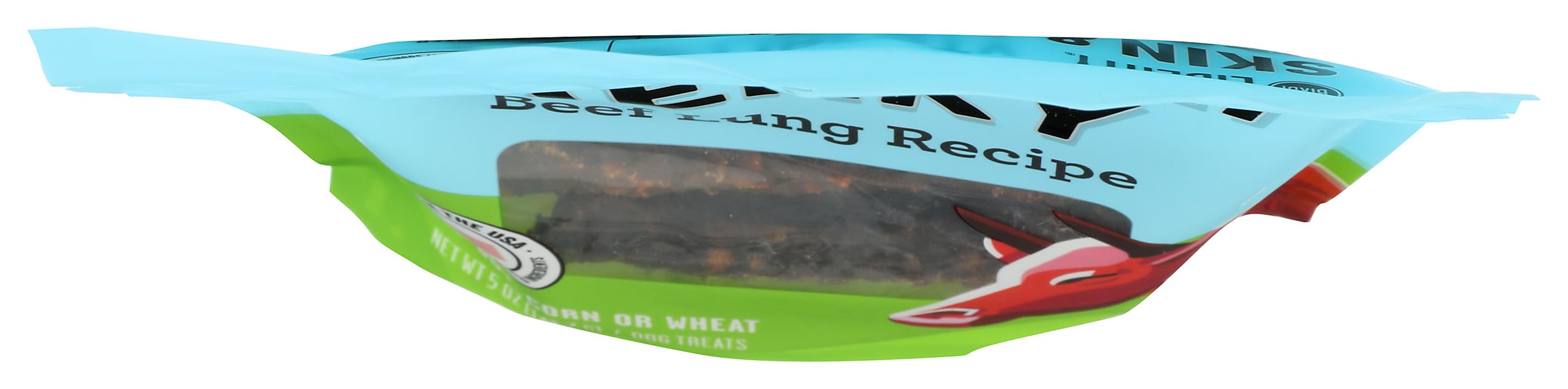 BIXBI Liberty Skin & Coat Support Beef Lung recipe Dog Treats,5 oz-USA Made Grain Free Dog Treats-Antioxidant Rich to Support Sh