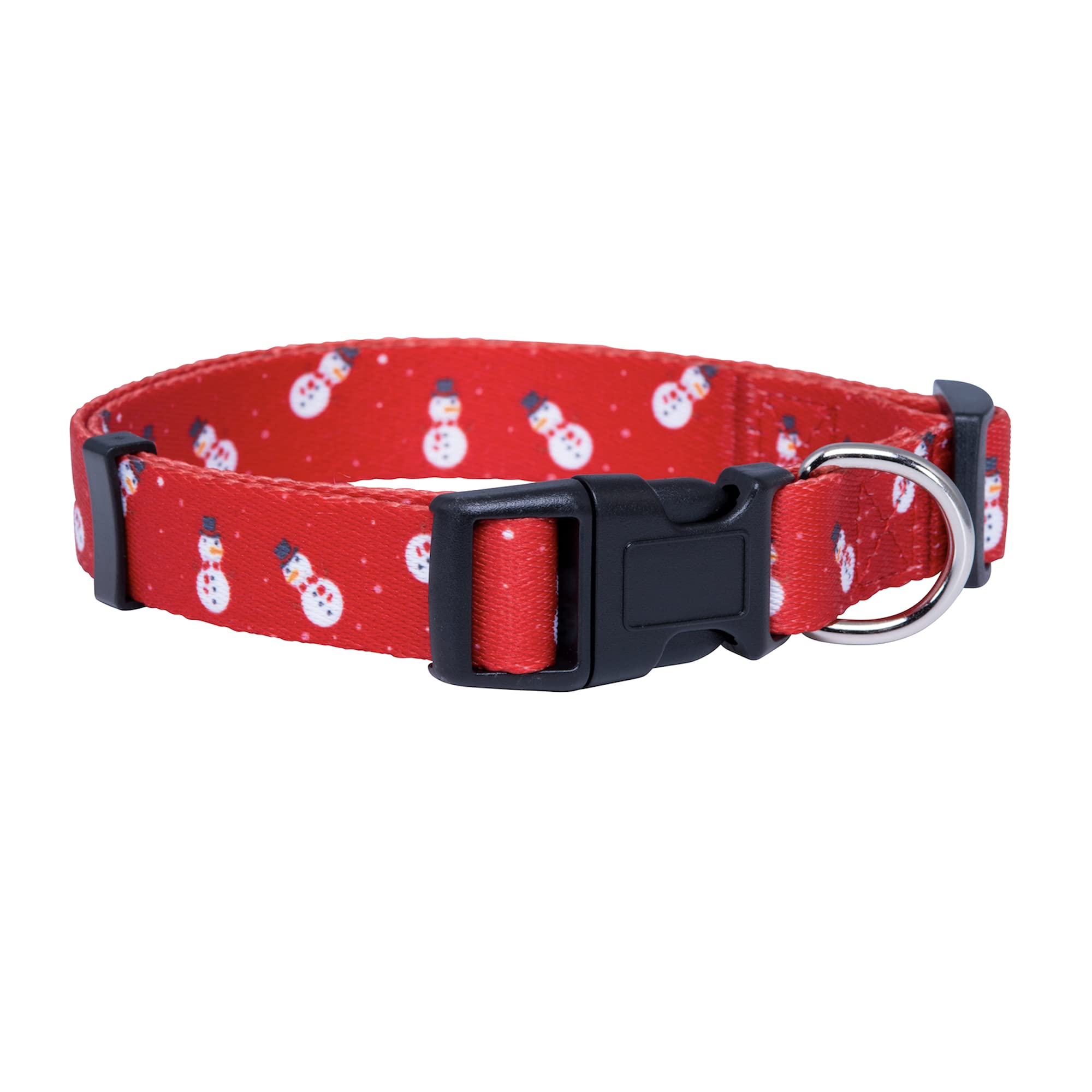 Native Pup Christmas Dog Collar- Winter Holiday Collars For Pets- Xmas Gift For Puppy- Santa, Reindeer, Snowman, Candy Cane, Red