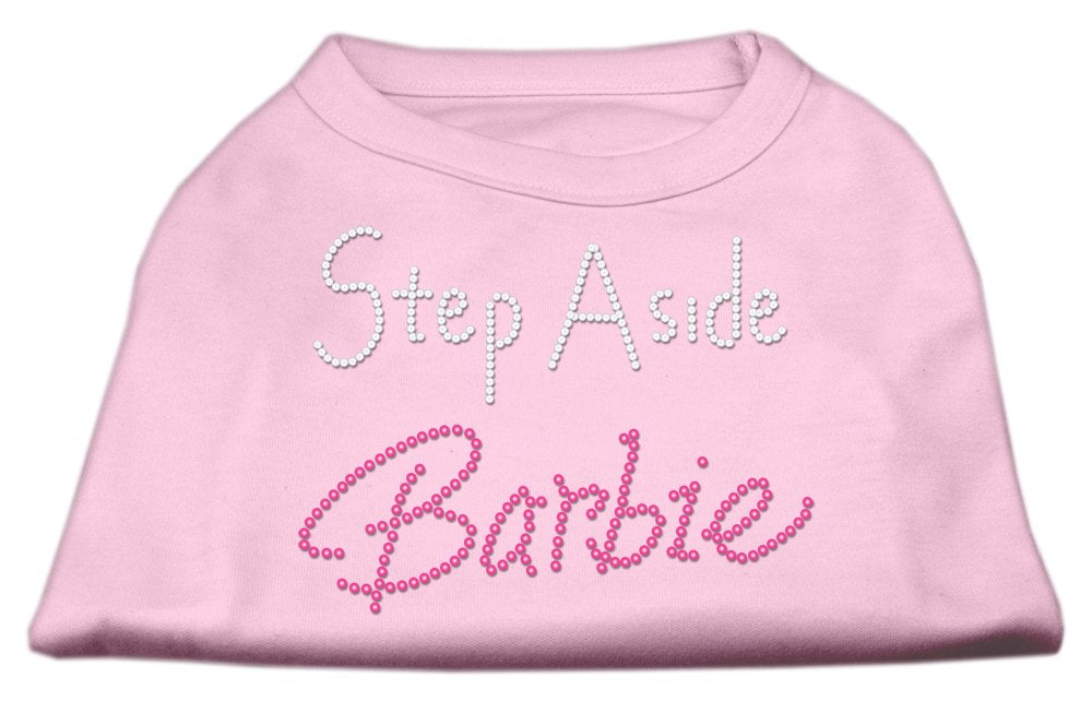 Mirage Pet Products 12-Inch Step Aside Barbie Print Shirt for Pets, Medium, Light Pink