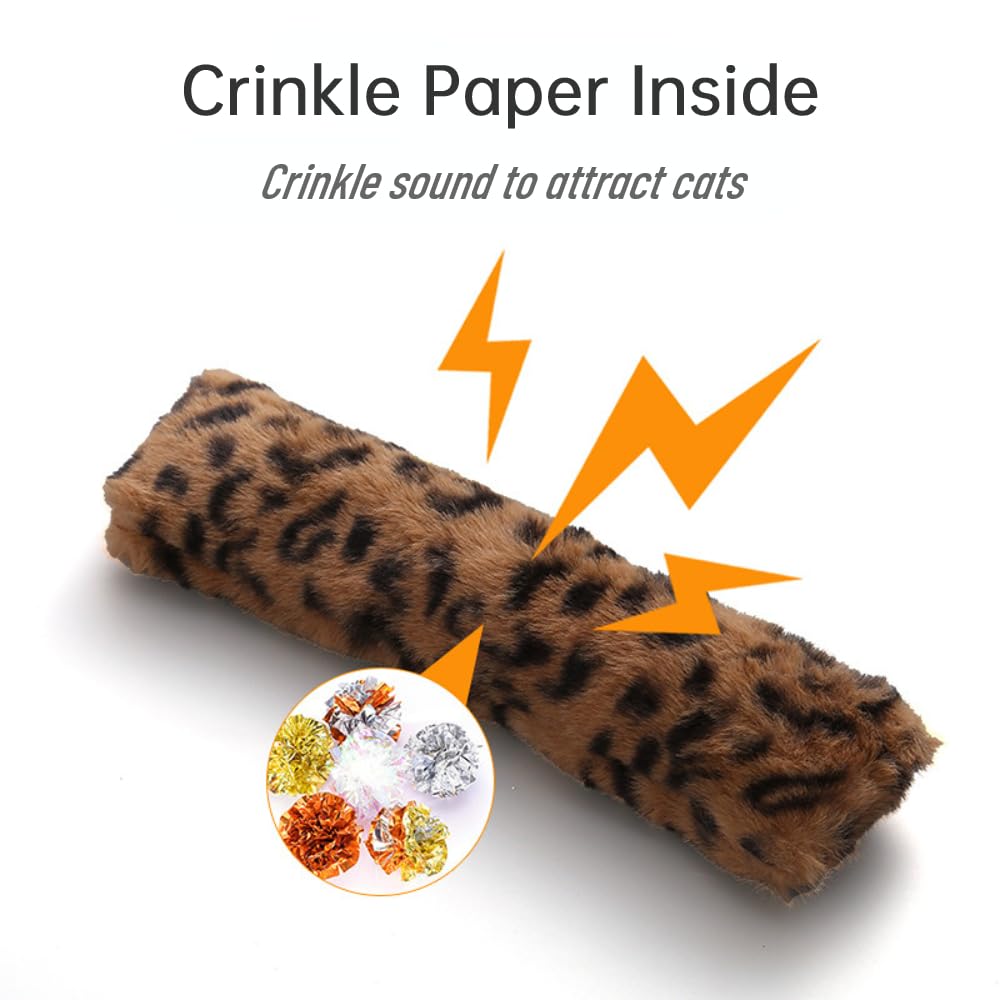 3 Pcs Soft & Durable Crinkle Sound Catnip Pillows, Interactive Kicker Toys For Indoor Cats, Promotes Kitten Exercise For All Bre