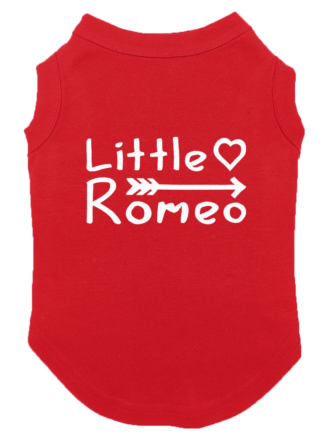 Little Romeo - Stud Handsome Cute Juliet Love Dog Shirt (Red, 2X-Large)