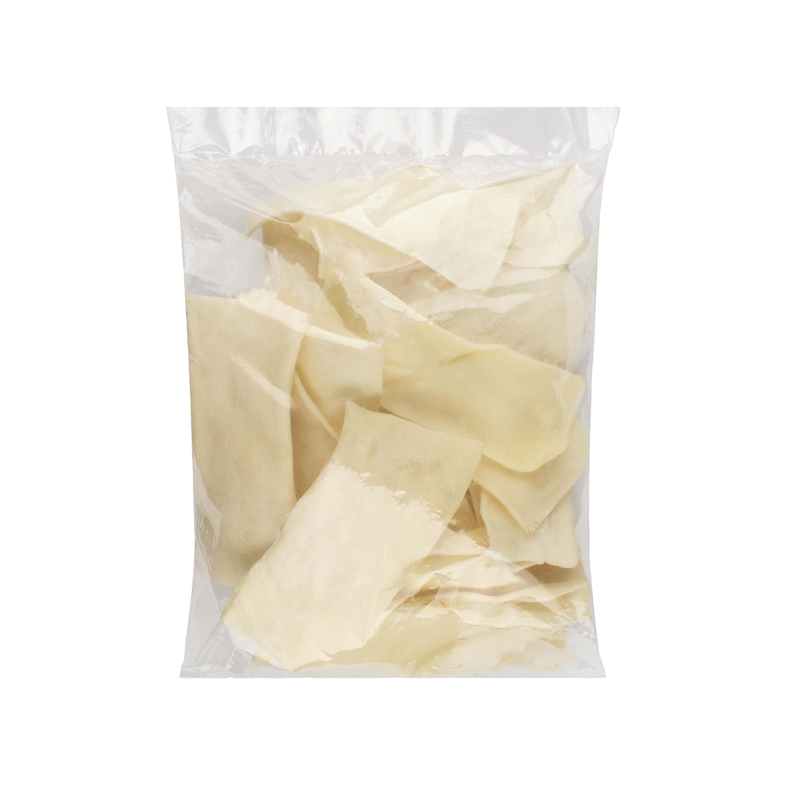 GreenCow Rawhide Chips 1-Pound Bag - Premium Large Dog Rawhide Chews - Ideal for Agressive Chewers Dog Rawhide Treats - Durable