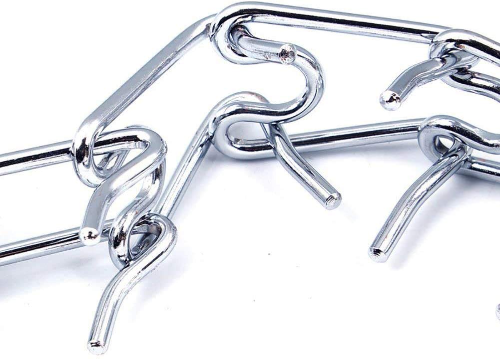 Darkyazi Durable Pinch Collar Stainless Steel Dog Adjustable Pet Training Collar For Medium Large Dogs (Large (Pack Of 1), Silve