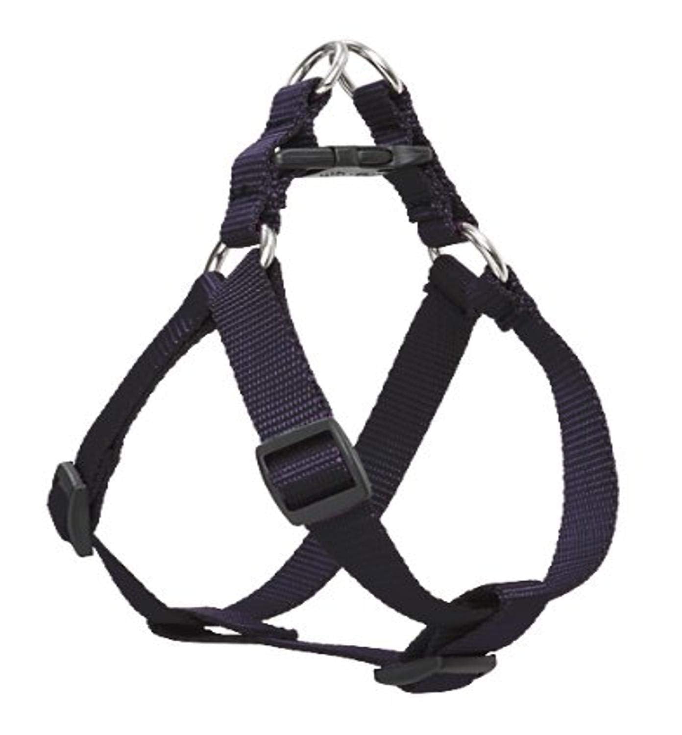 LupinePet Basics 3/4&quot; Black 20-30&quot; Step In Harness for Medium Dogs