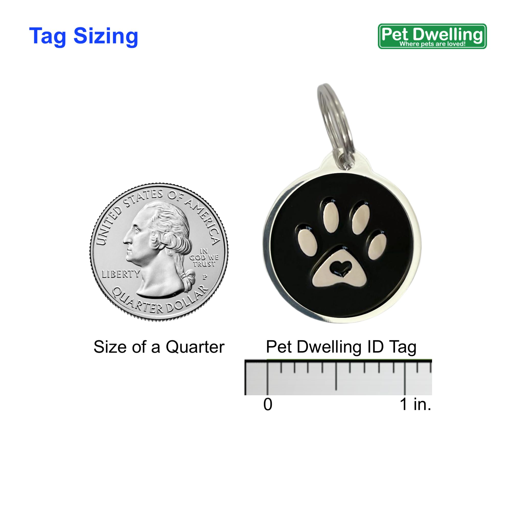 Pet Dwelling Premium Qr Code Pet Id Tags - Dog Tags And Cat Tags, Connect To Online Pet Profile, Receive Instant Scanned Tag Location Email Alert(Purple Paw)