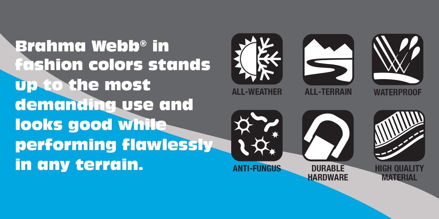 Terrain D.O.G. Brahma Webb Dog Collar, 25' X 1', Hot Pink