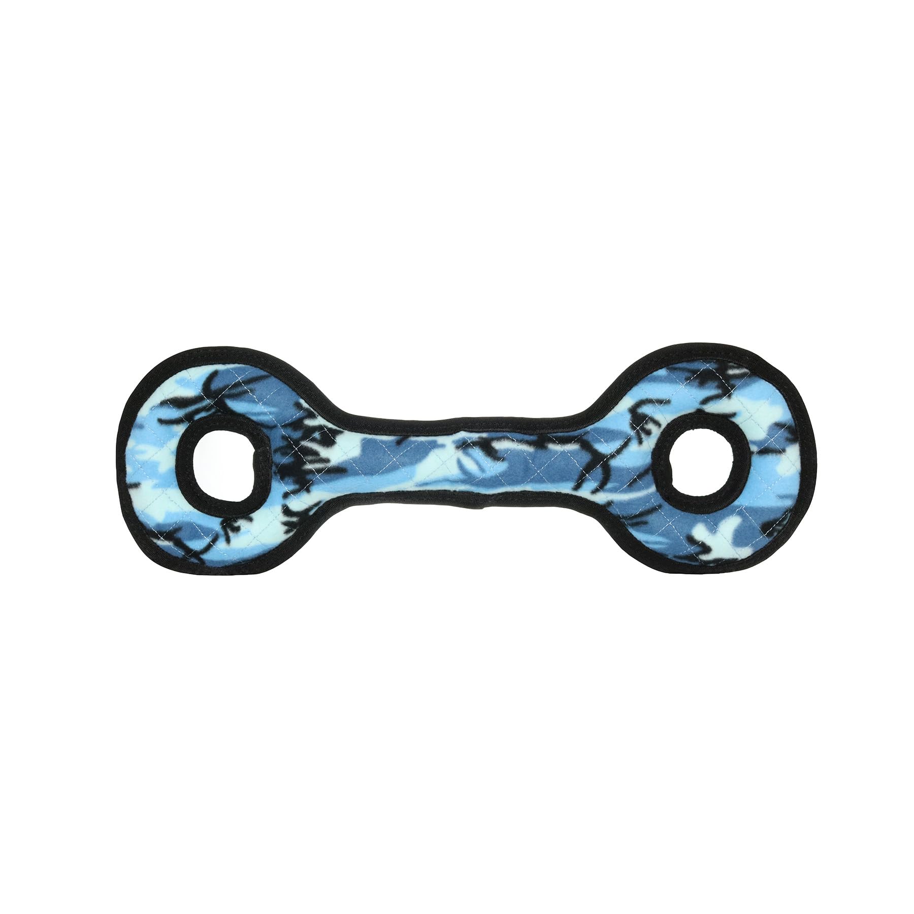 TUFFY- World's Tuffest Soft Dog Toy- Ultimate Tug-O-War- Camo Blue- Squeakers - Multiple Layers. Made Durable, Strong & Tough. I