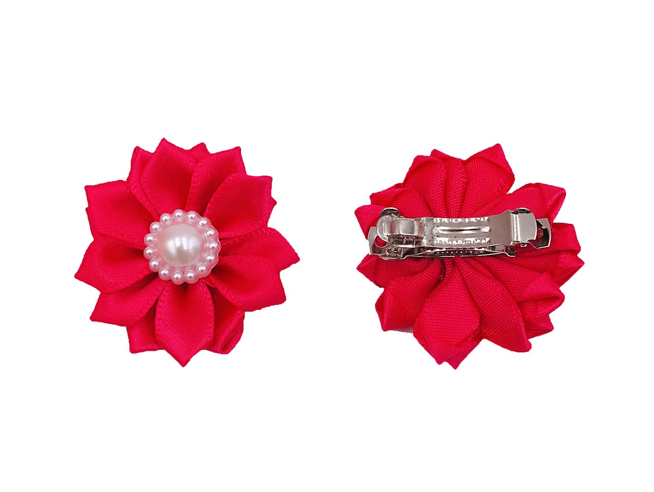 Pet Show 10Pairs Flower Small Dogs Hair Bows With French Barrette Hair Clips Cat Puppy Party Birthday Grooming Hair Accessories