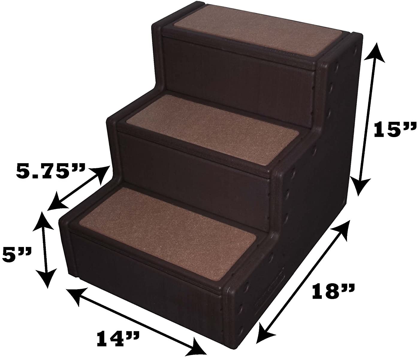 Pet Gear Pet Step Iii Pet Stairs For Small Dogs And Cats Up To 50 Pounds, Lightweight, No Tools Required