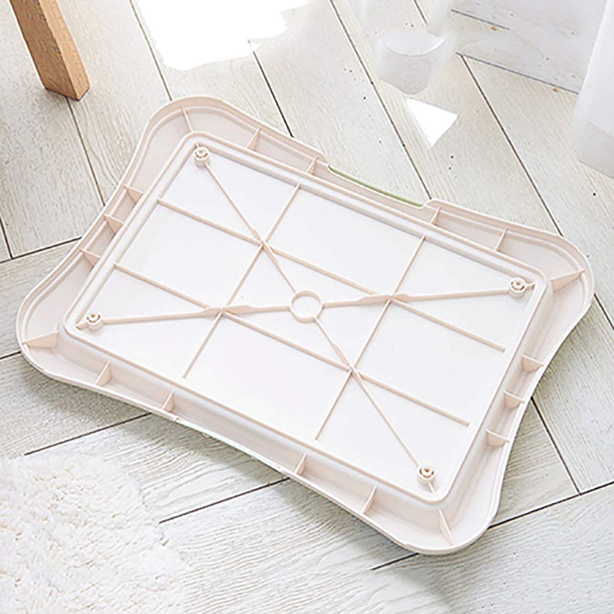 Mxcell Training Pads Toilet For Puppies Square Pet Training Toilet With Tray For Dogs Potty Trainer Indoor Outdoor Small Green