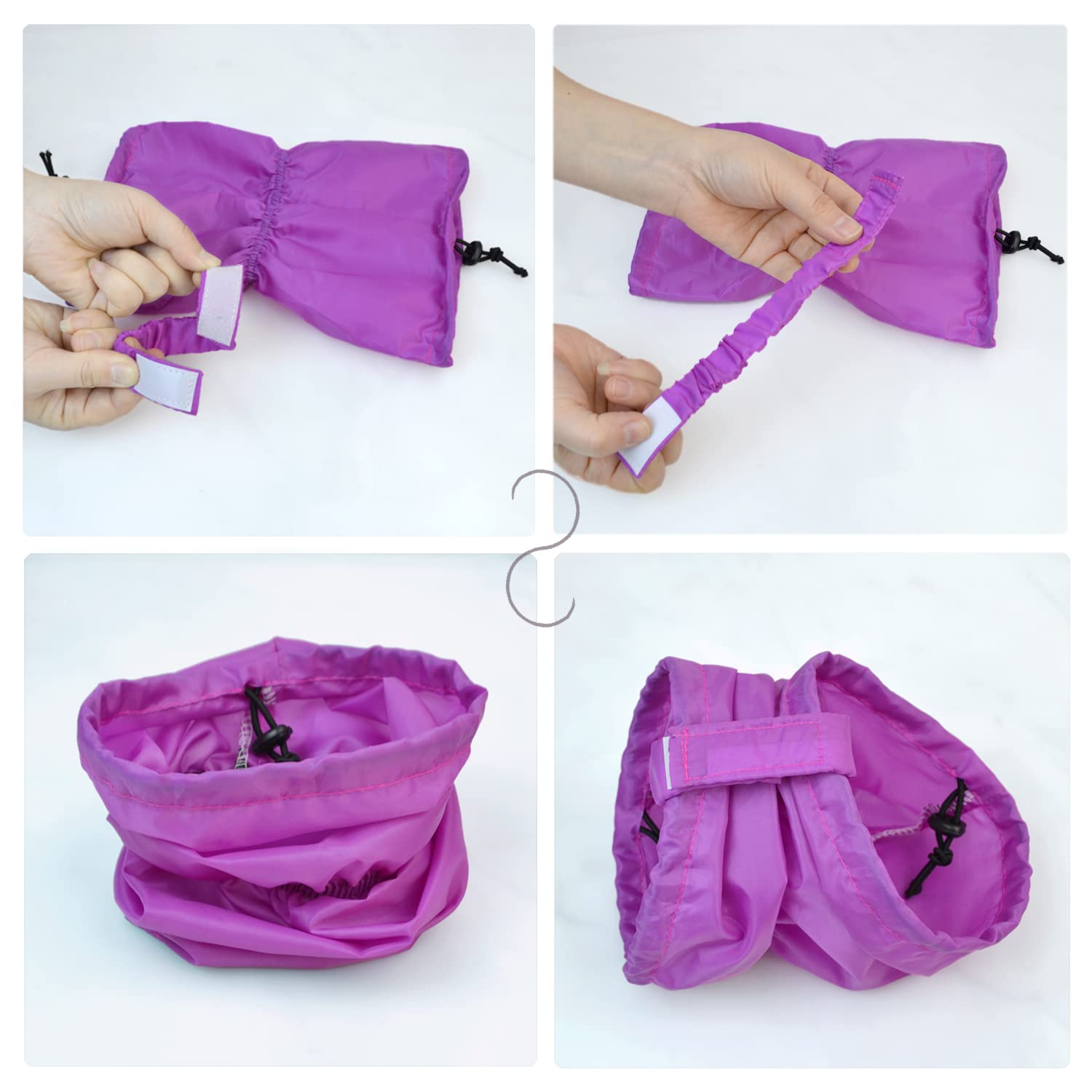 2 Pack Dog Bath Cap Waterproof Shower Hat Dogs Snood For Washing Raining Swimming Dogs Ear Prevention Cover Guard (L)