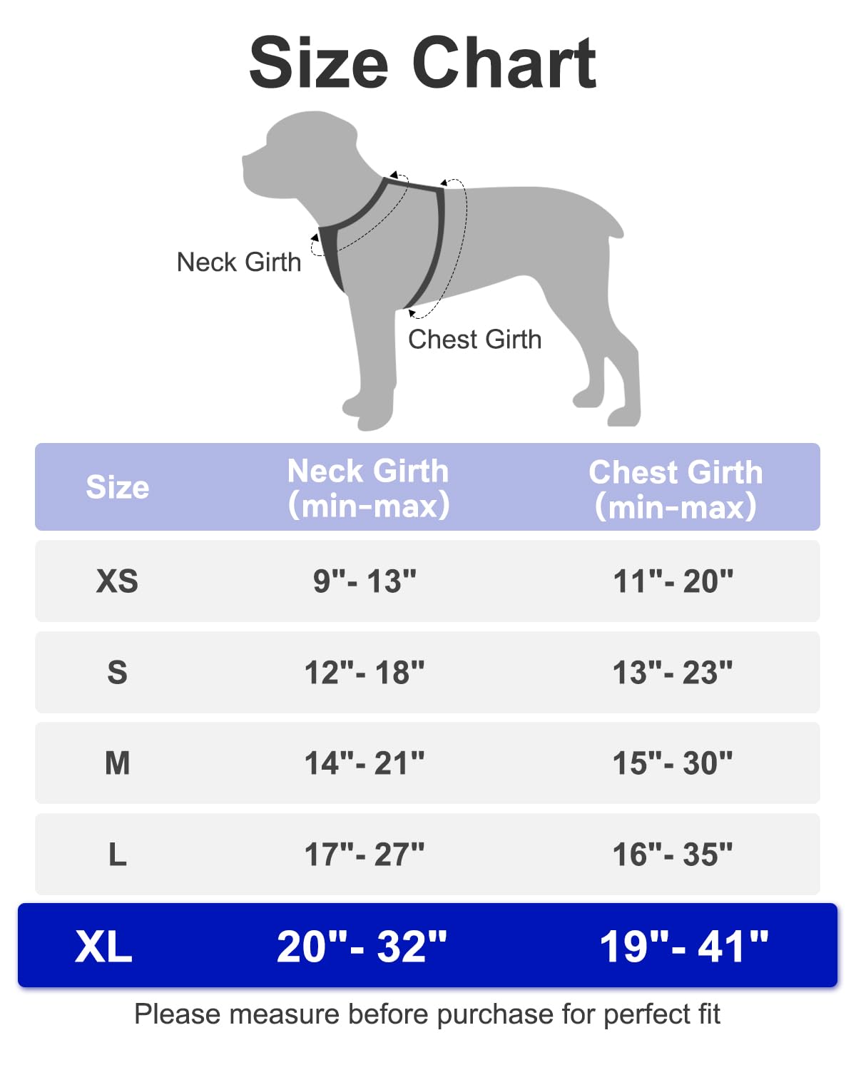 Joytale Step-In No Pull Dog Harness For Extra Large Dogs With 2 Leash Clips, Reflective Pet Vest With Easy Control Handle, Adjus