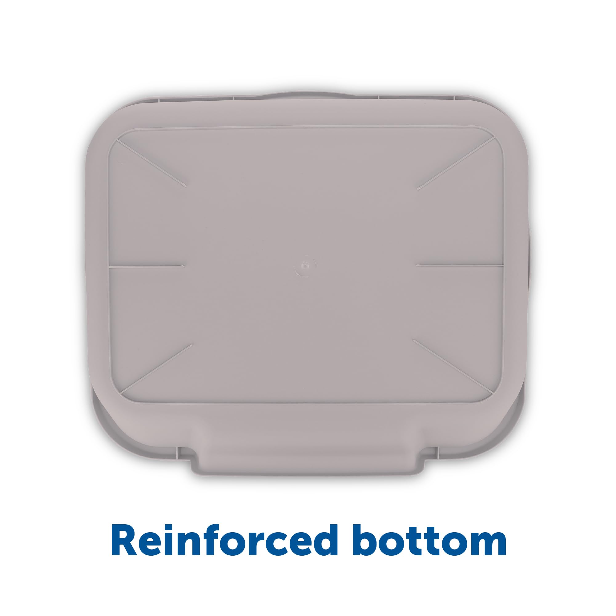 Puppygohere Dog Litter Box, Large Size, Misty Gray, Durable & Pet Safe, Indoor Open Top Entry Litter Pan, Comfortable For Puppy, Great For Dogs Up To 20 Lbs