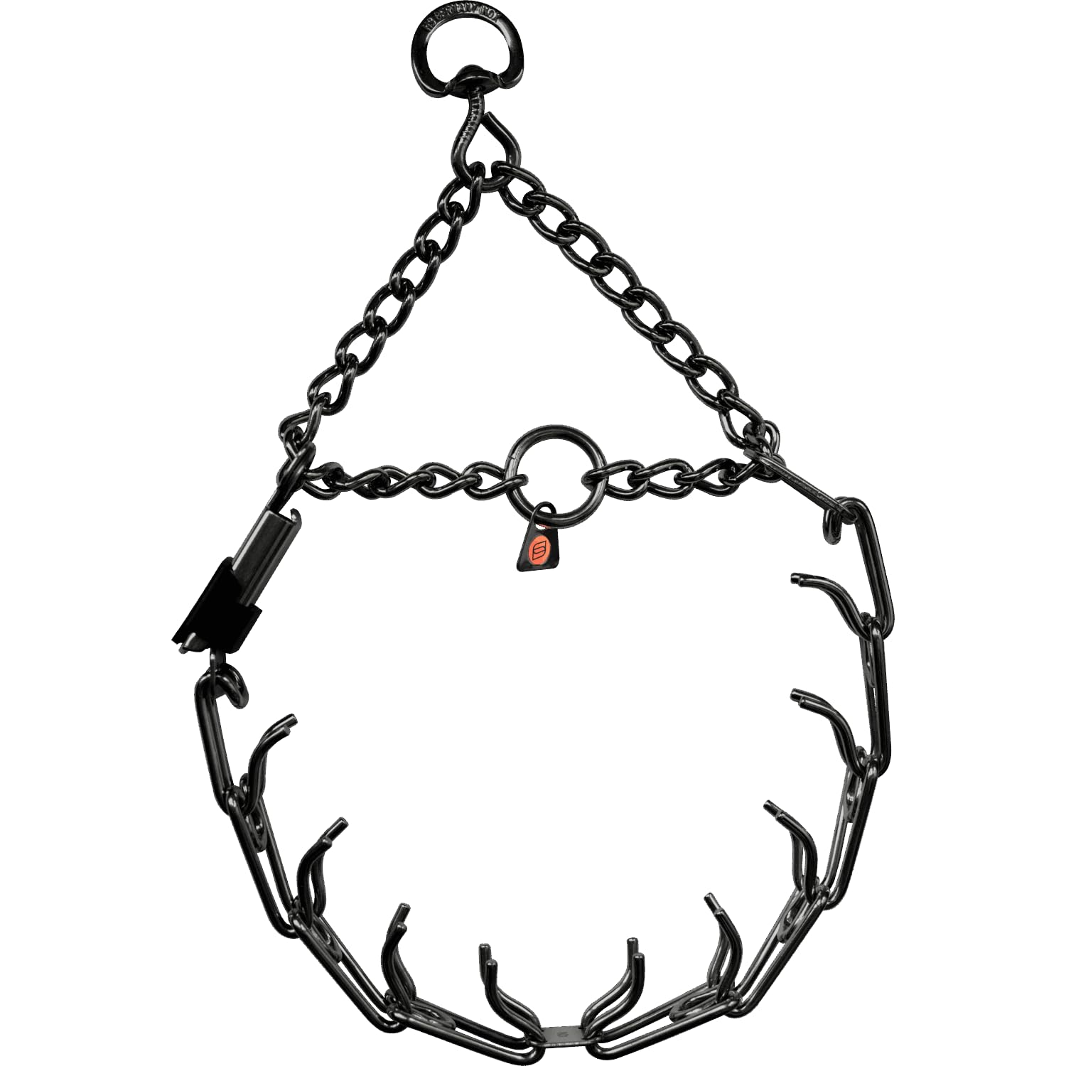 Herm Sprenger Prong Dog Collar With Quick Release Side Clicklock Made Of Stainless Steel In Germany 3.2Mm Prongs For Large Dogs