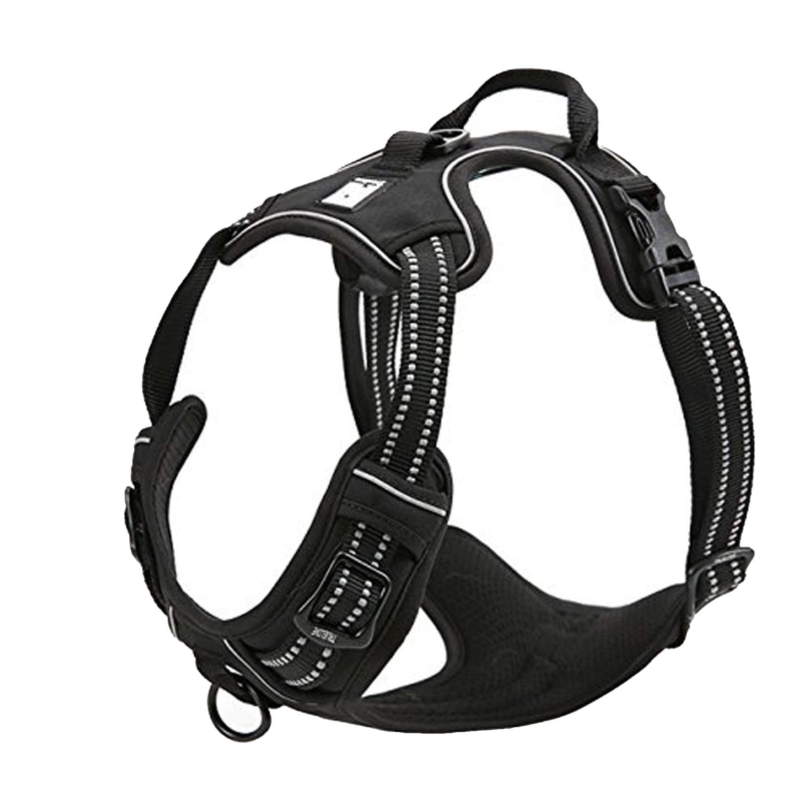 True Love Truelove Adjustable No-Pull Dog Harness Reflective Pup Vest Harnesses Comfortable Control Brilliant Colors Tlh5651(Black,S)