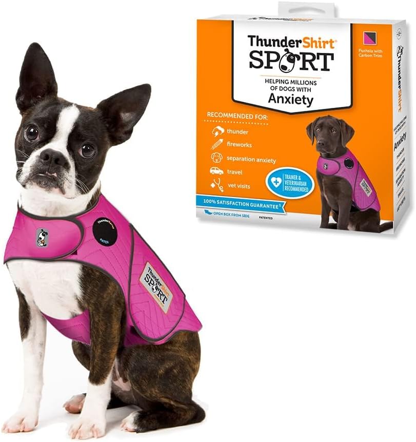 ThunderShirt Dog Calming Vest Large Fuchsia Anxiety Wrap Sport