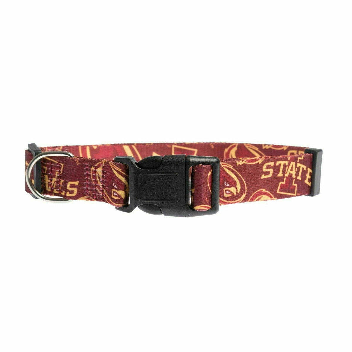 Littlearth Unisex-Adult Ncaa Iowa State Cyclones Pet Collar, Team Color, X-Small