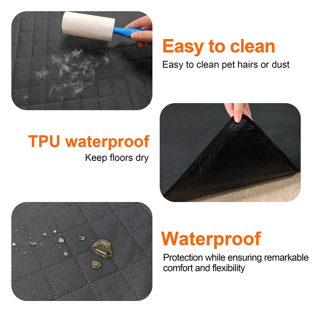 Washable Pee Pads For Dogs 72''  72'' Waterproof Mat Non-Slip, Reusable Puppy Pads Pet Training Pads, Dog Pee Pads Extra Large,