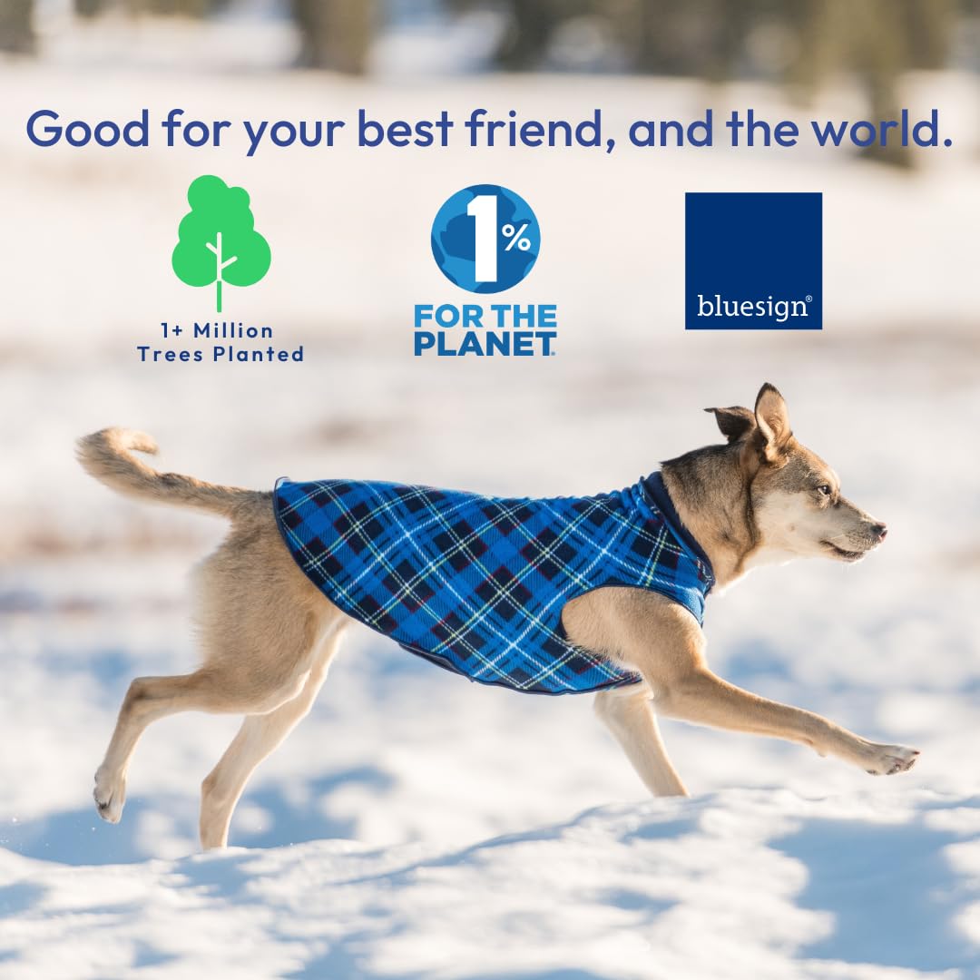 Gold Paw Duluth Double Fleece Dog Coat Pullover - Soft, Warm Dog Clothes, 4-Way Stretch Pet Sweater - Machine Washable, All-Seas