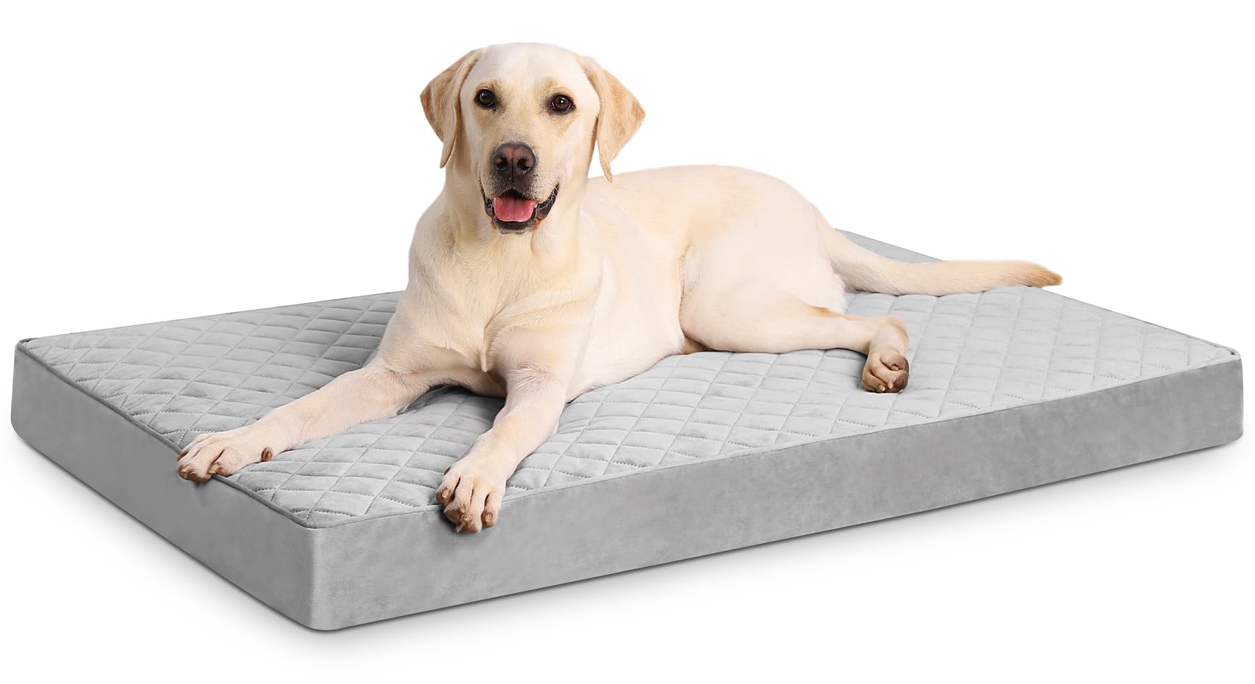 Nupida Orthopedic Dog Beds For Small Dogs Waterproof With Removable Washable Cover And Non-Slip Bottom, Quilting Dog Bed For Cra