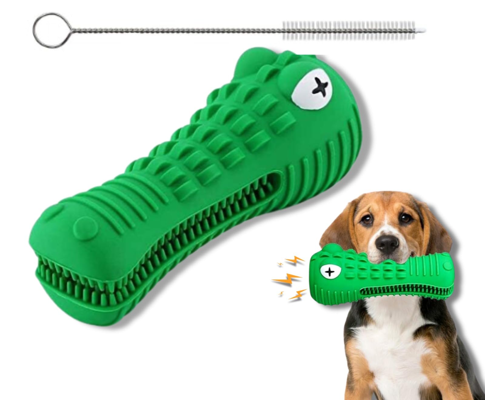 Zp-Py Dog Chew Toys For Aggressive Chewers, Alligator Head For Large Medium Breed Nearly Indestructible Dog Chewers Toothbrush R