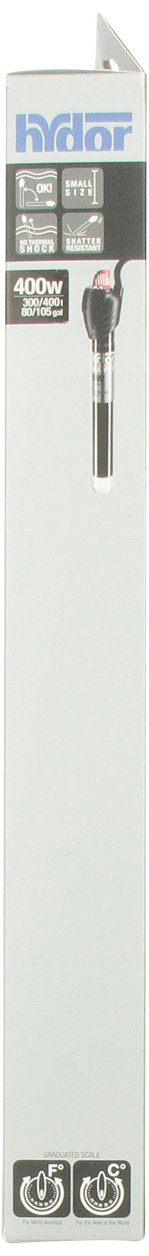 Hydor Theo Shatterproof Aquarium Heater, 400-Watt & Ideal For 80 To 105 Gallon Fish Tanks, 15.5 Inches Long